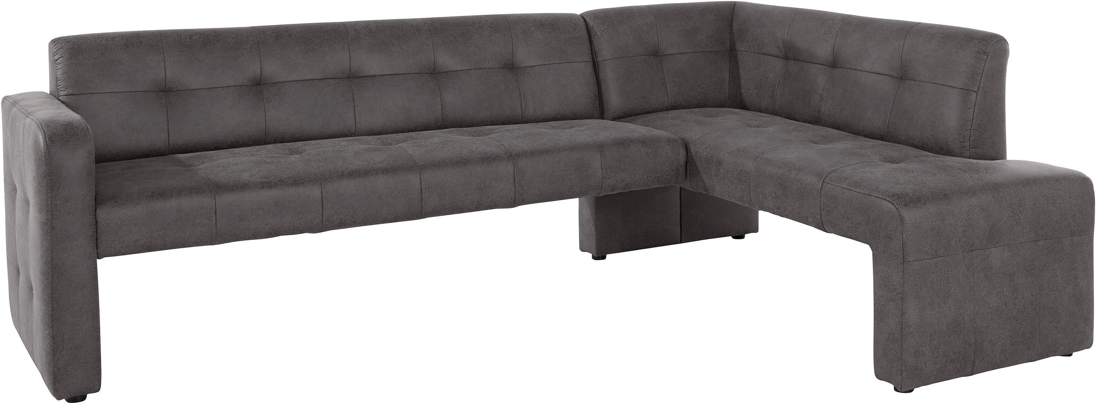 exxpo - sofa fashion Hoekbank Barista met geweldige detailafwerking, hoge bodemvrijheid Comfortabele zithoogte 49 cm, vrij in de ruimte te plaatsen