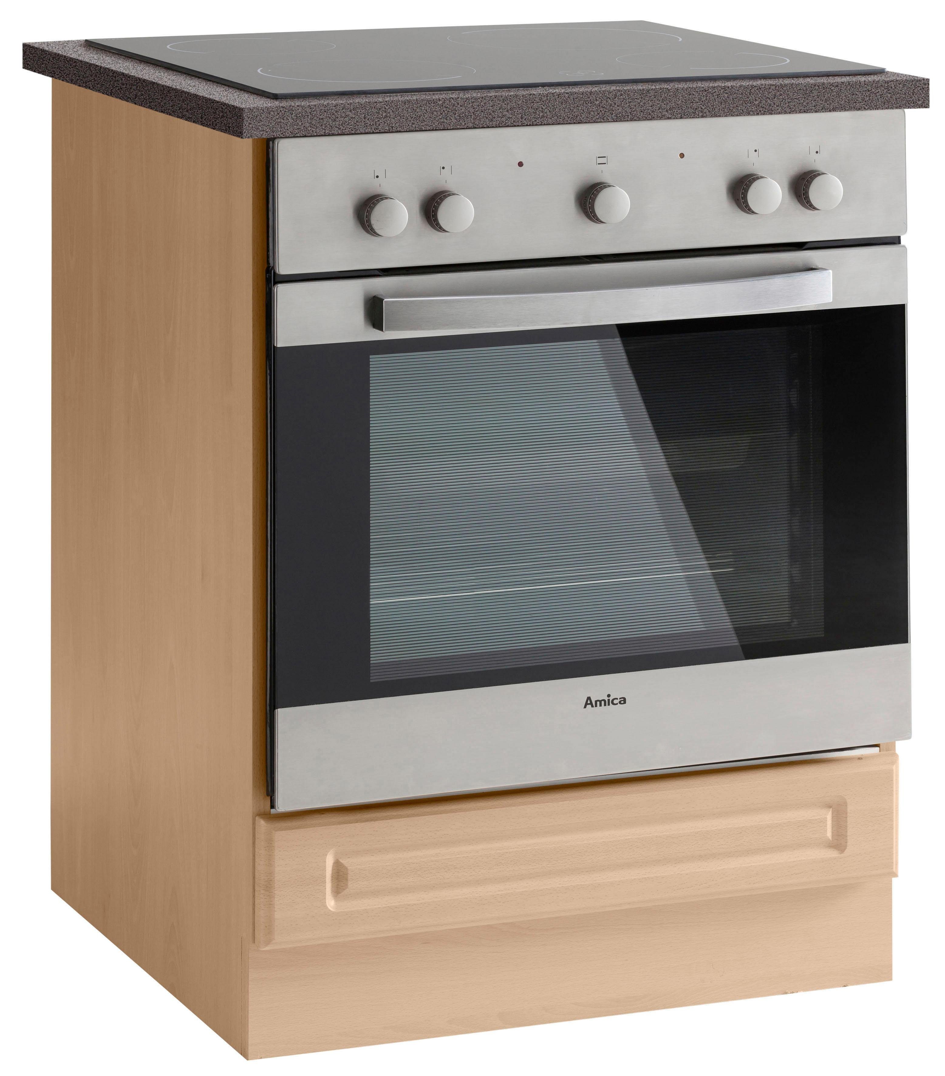 wiho Küchen Ombouwkast voor oven Linz 60 cm breed, in landhuisstijl ombouwkasten beige