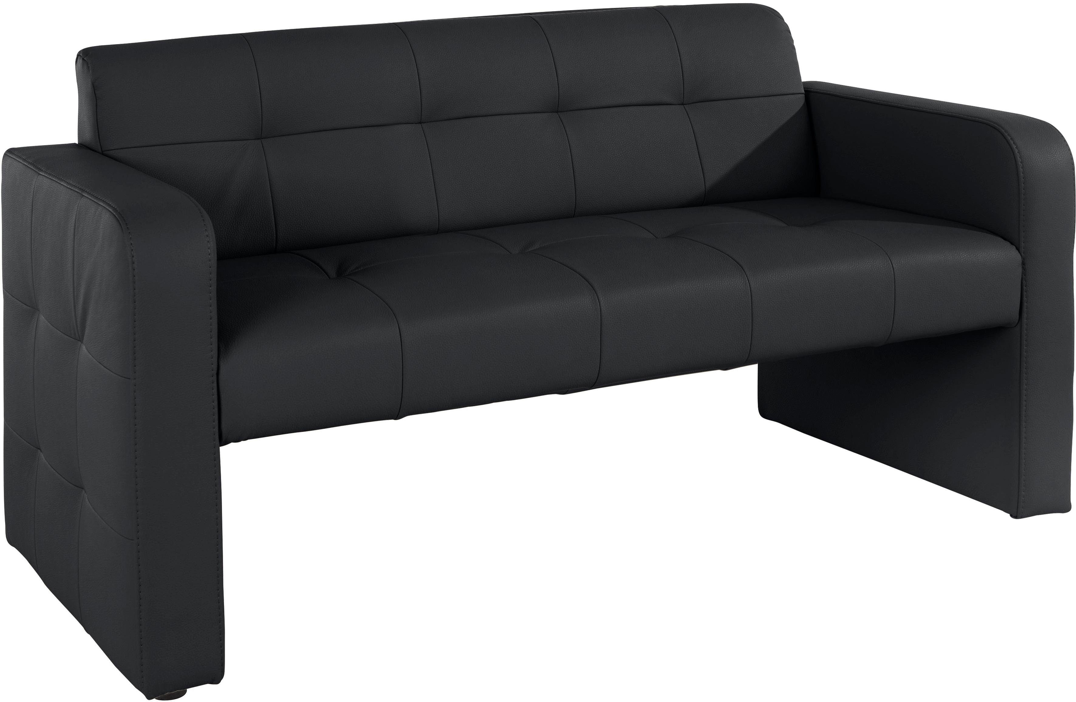 exxpo - sofa fashion Bank Barista keukenbank, zithoogte 49 cm, compacte afmetingen zwart, eetbanken