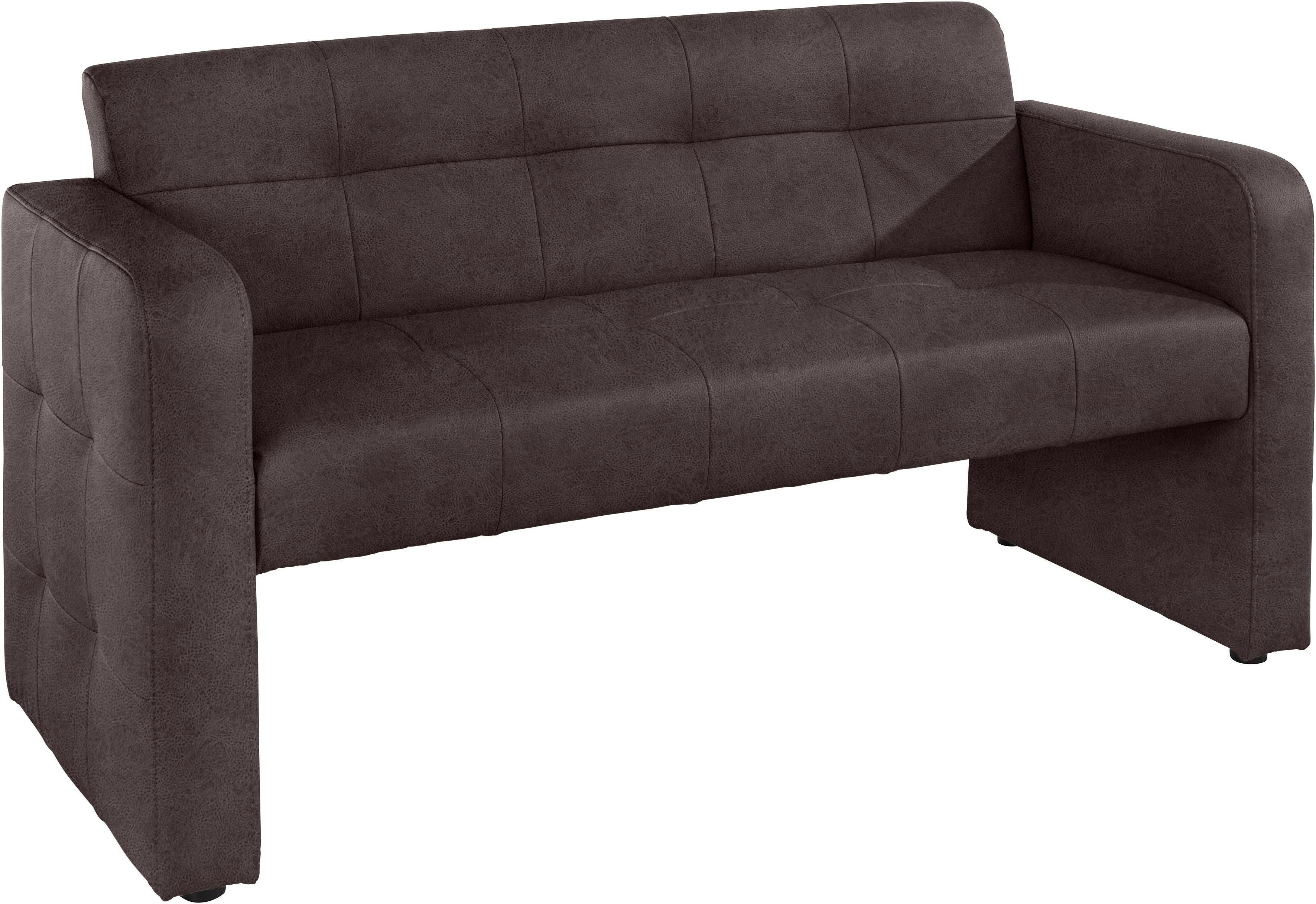 exxpo - sofa fashion Bank Barista keukenbank, zithoogte 49 cm, compacte afmetingen bruin, eetbanken