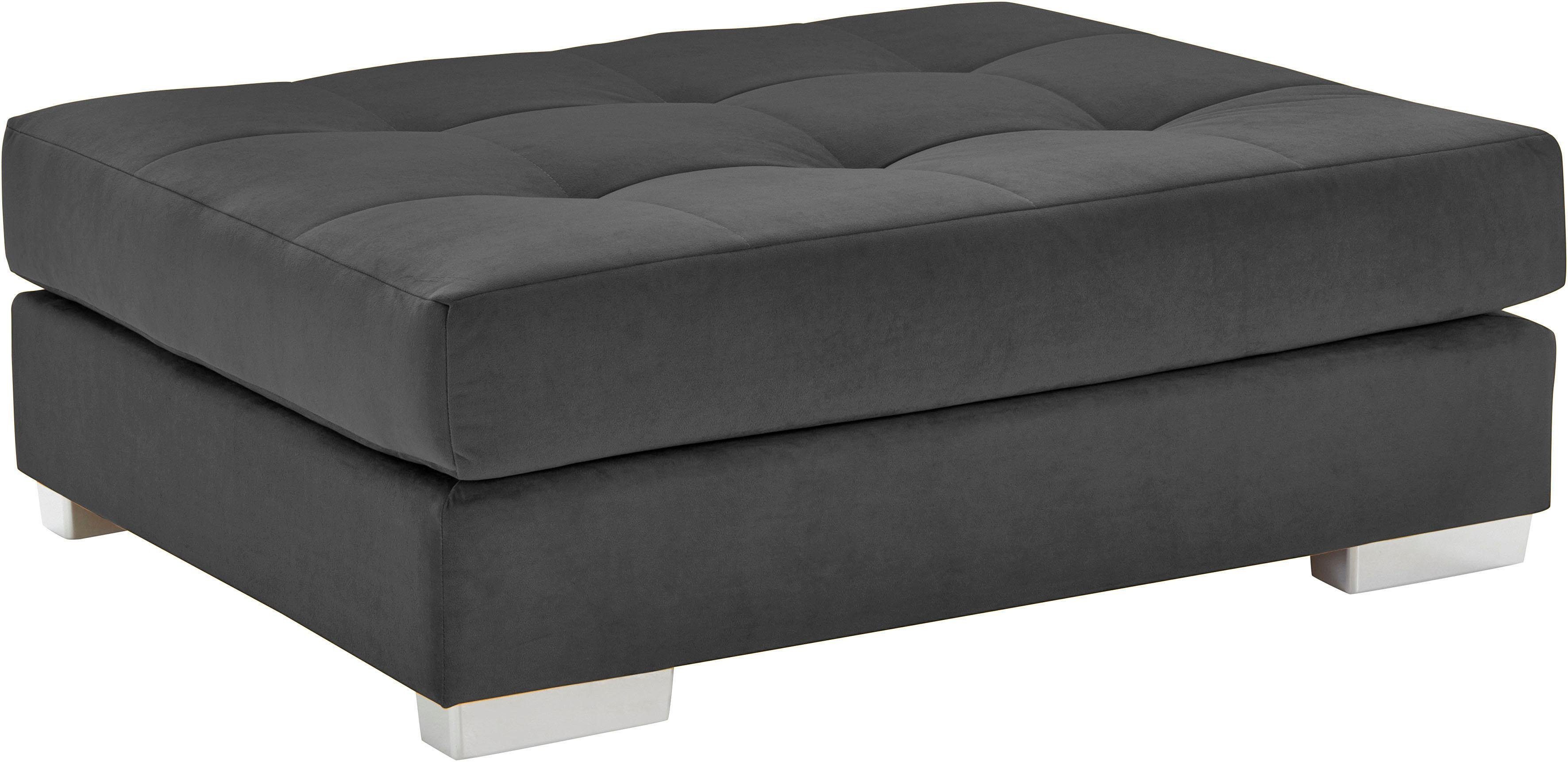 INOSIGN Hocker Vale met binnenvering en stiksels op de zitting