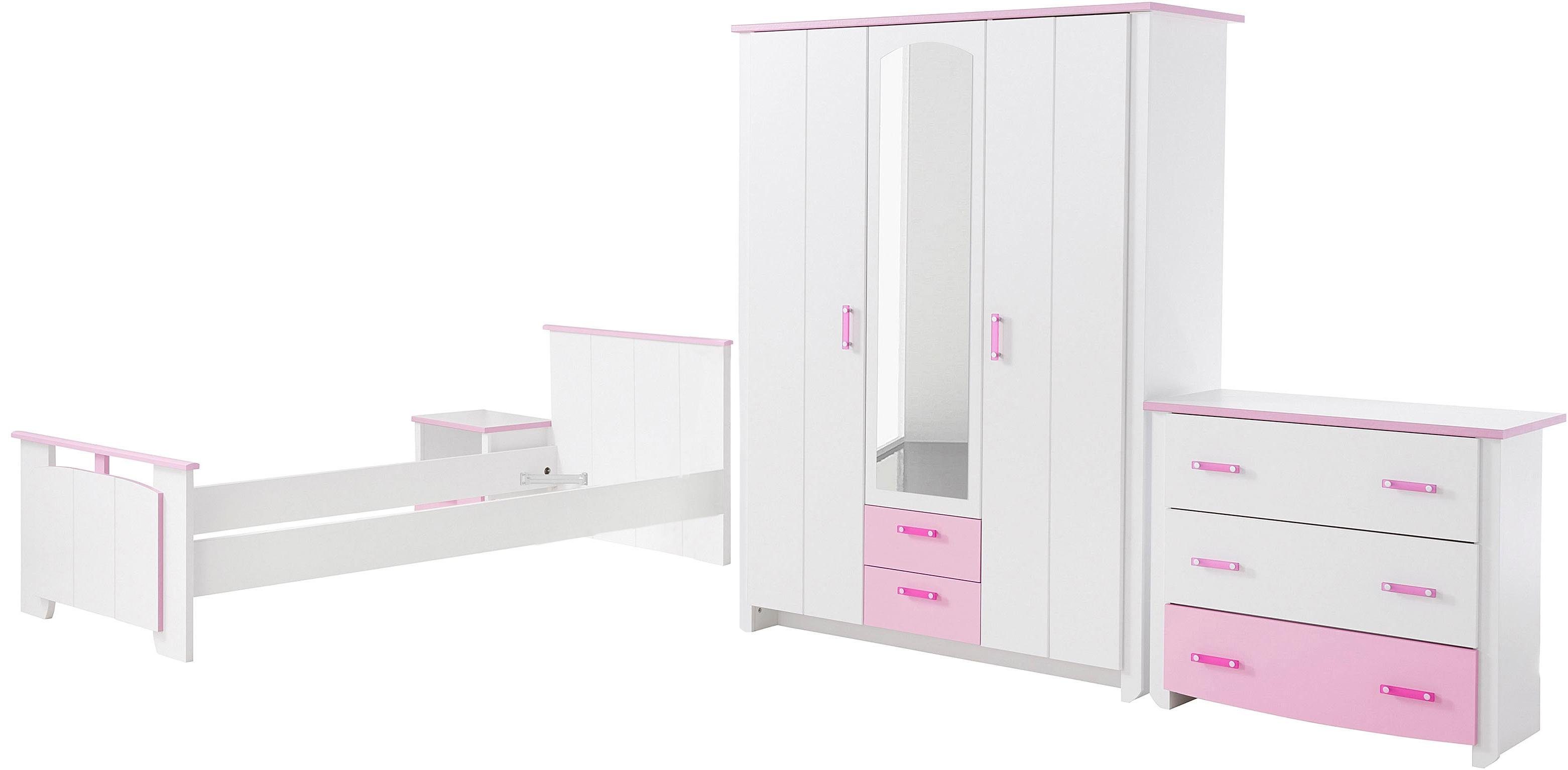 Parisot Tienerkamerset Biotiful met kledingkast en commode (set, 4-delig)