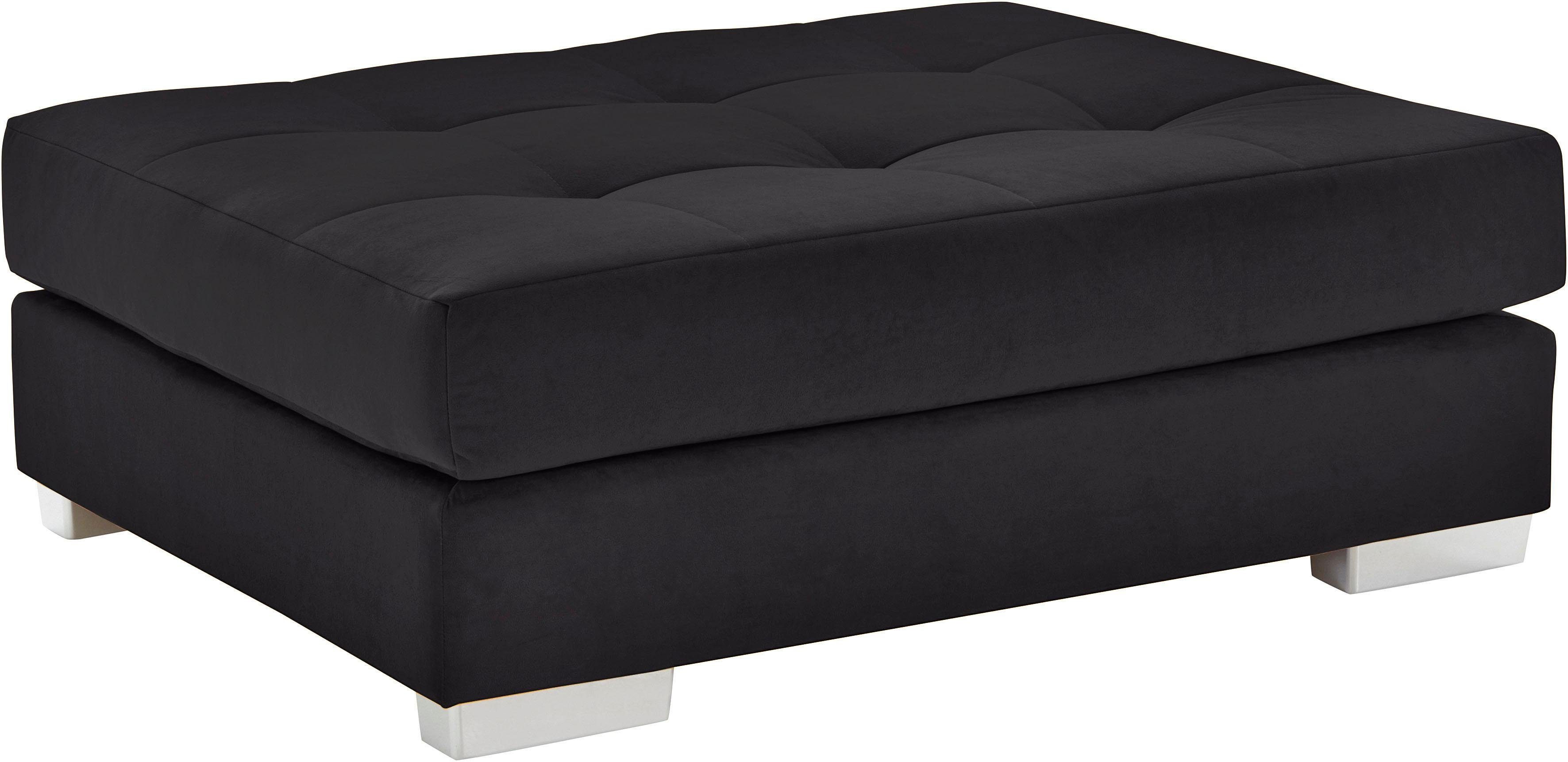 INOSIGN Hocker Vale met binnenvering en stiksels op de zitting