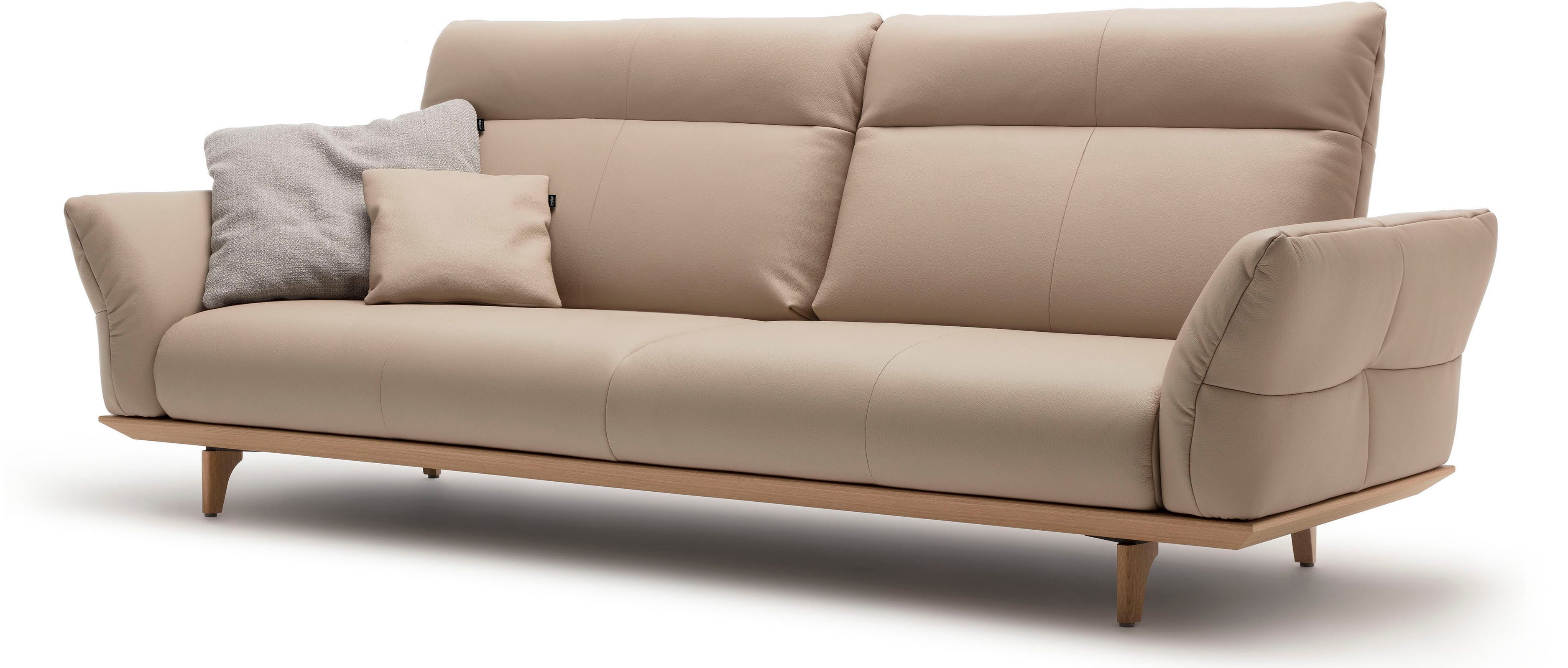 Creation BY ROLF BENZ 4-zitsbank Hs.460 Onderstel in eiken, poten in natuurlijk eiken, breedte 248 cm