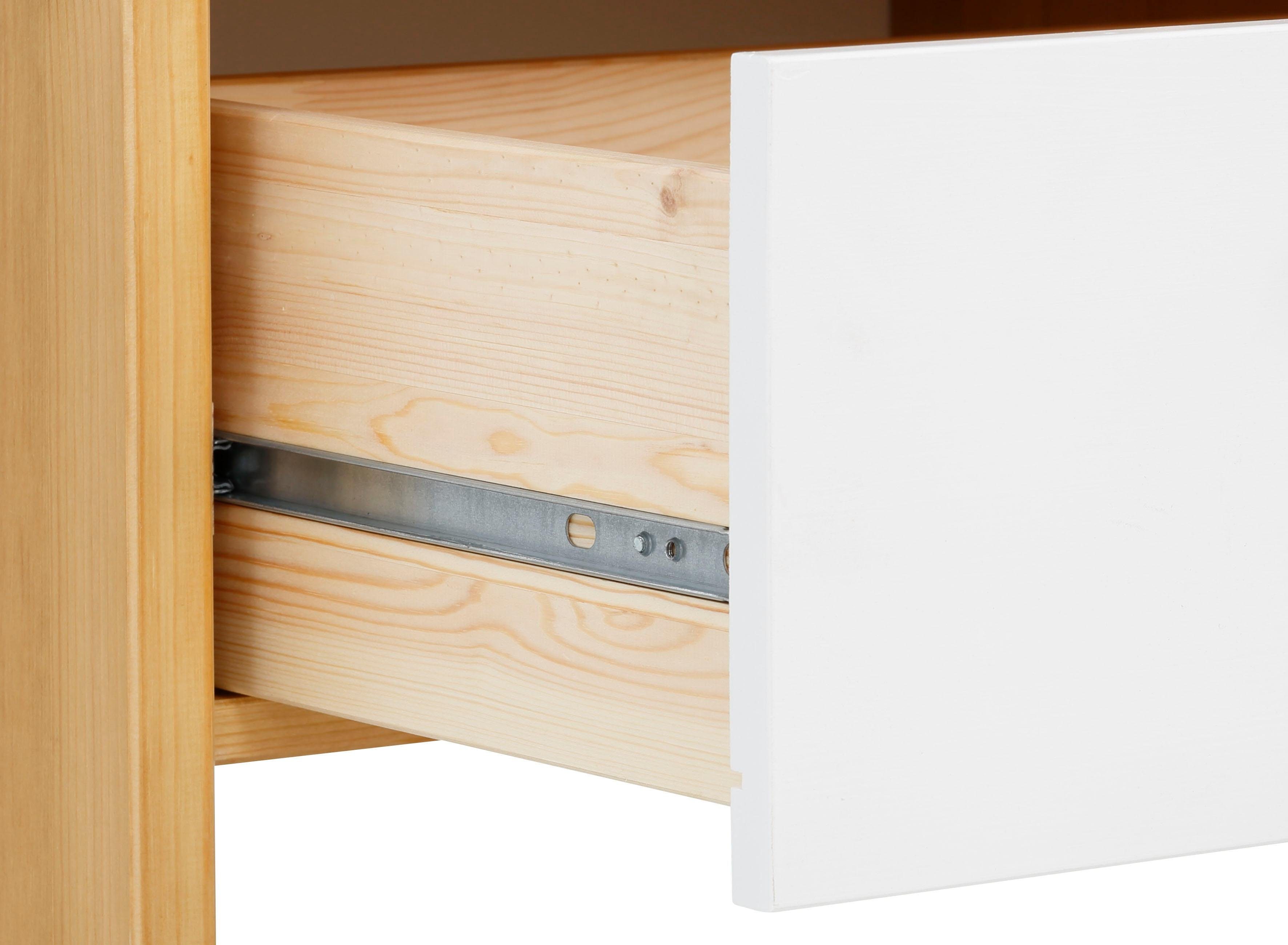 Home affaire Multifunctionele kast Ixo Plank, breedte 101 cm, met 2 lades, van massief grenen, FSC®