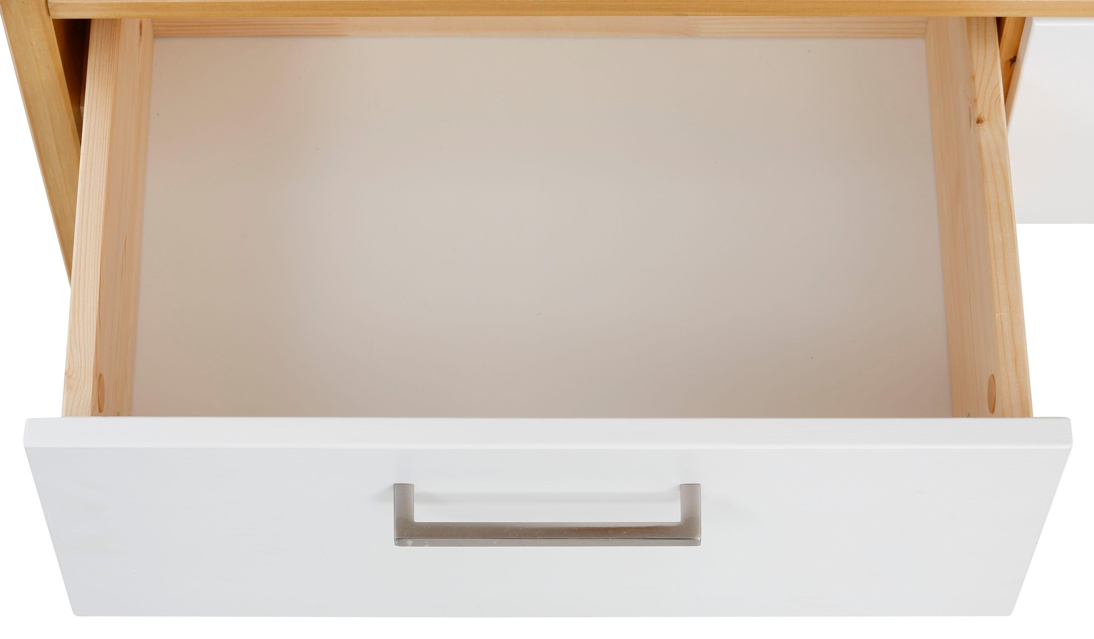 Home affaire Multifunctionele kast Ixo Plank, breedte 101 cm, met 2 lades, van massief grenen, FSC®