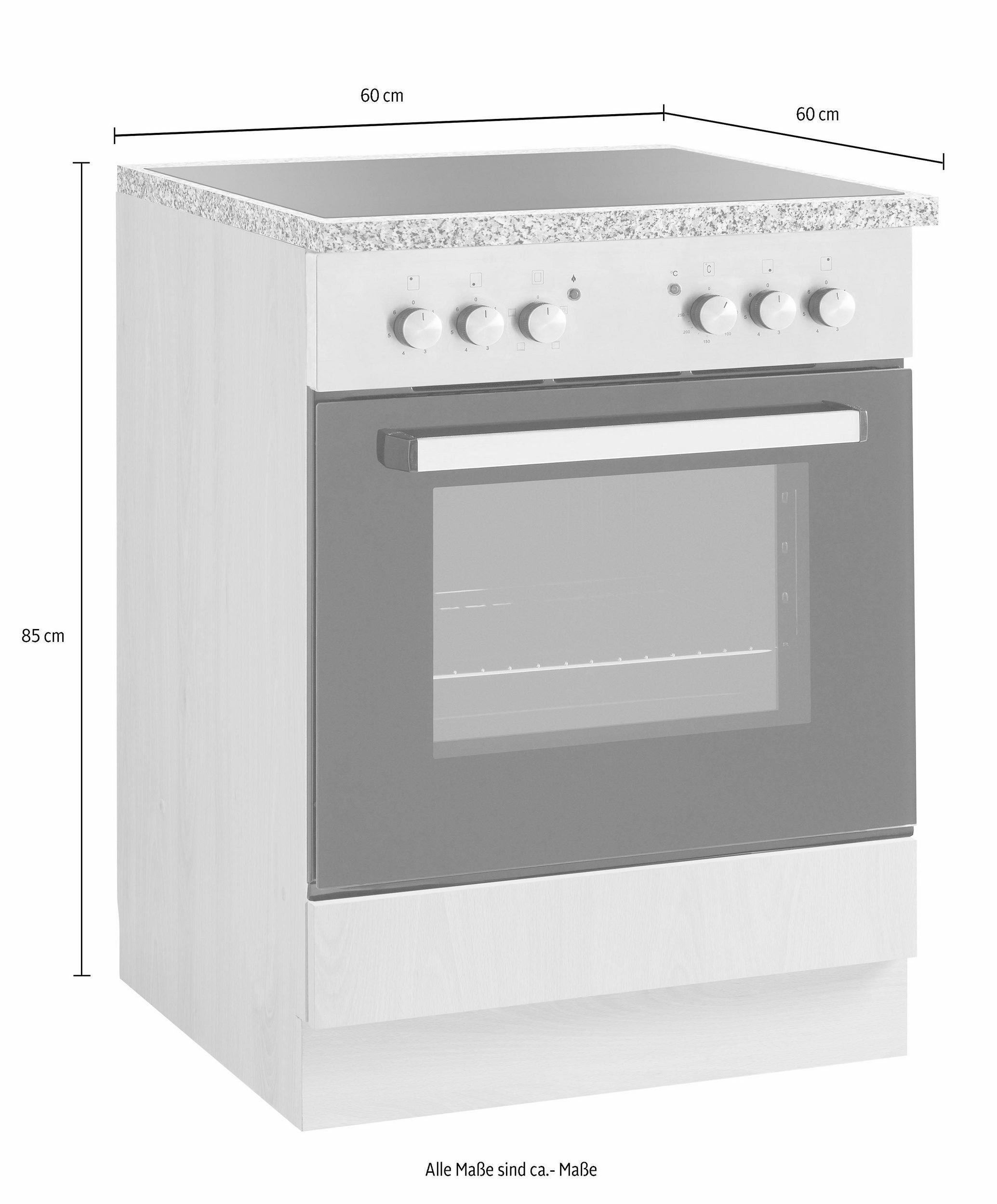 wiho Küchen Ombouwkast voor oven Kiel 60 cm breed