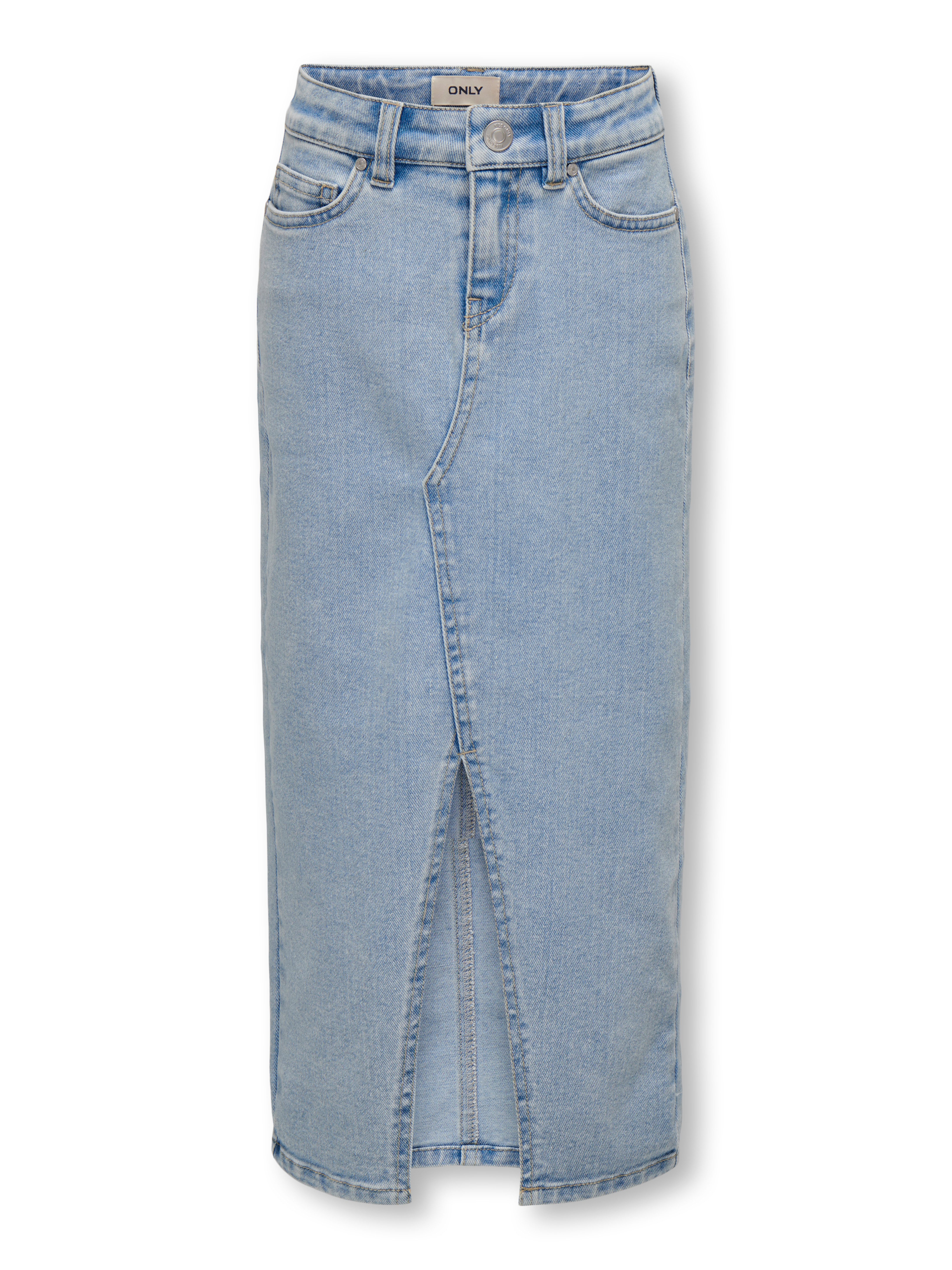 KIDS ONLY Jeans rok KOGSIRI FRONT SLIT SKIRT DNM GUA NOOS