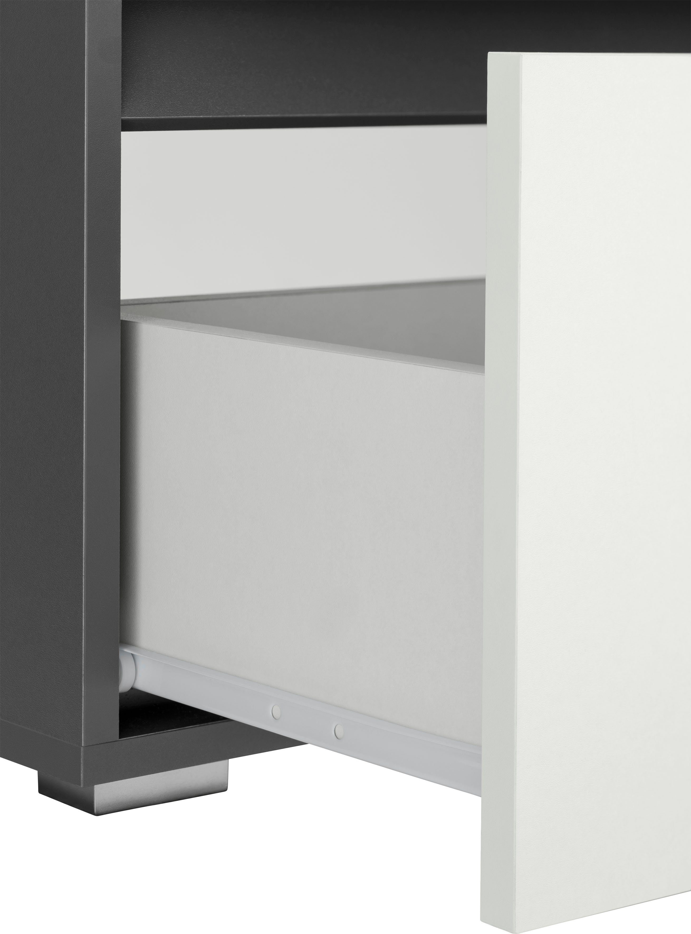 Home affaire Wastafelonderkast Wisla Sifon uitsparing, push-to-open functie, breedte 60 cm, hoogte 55 cm