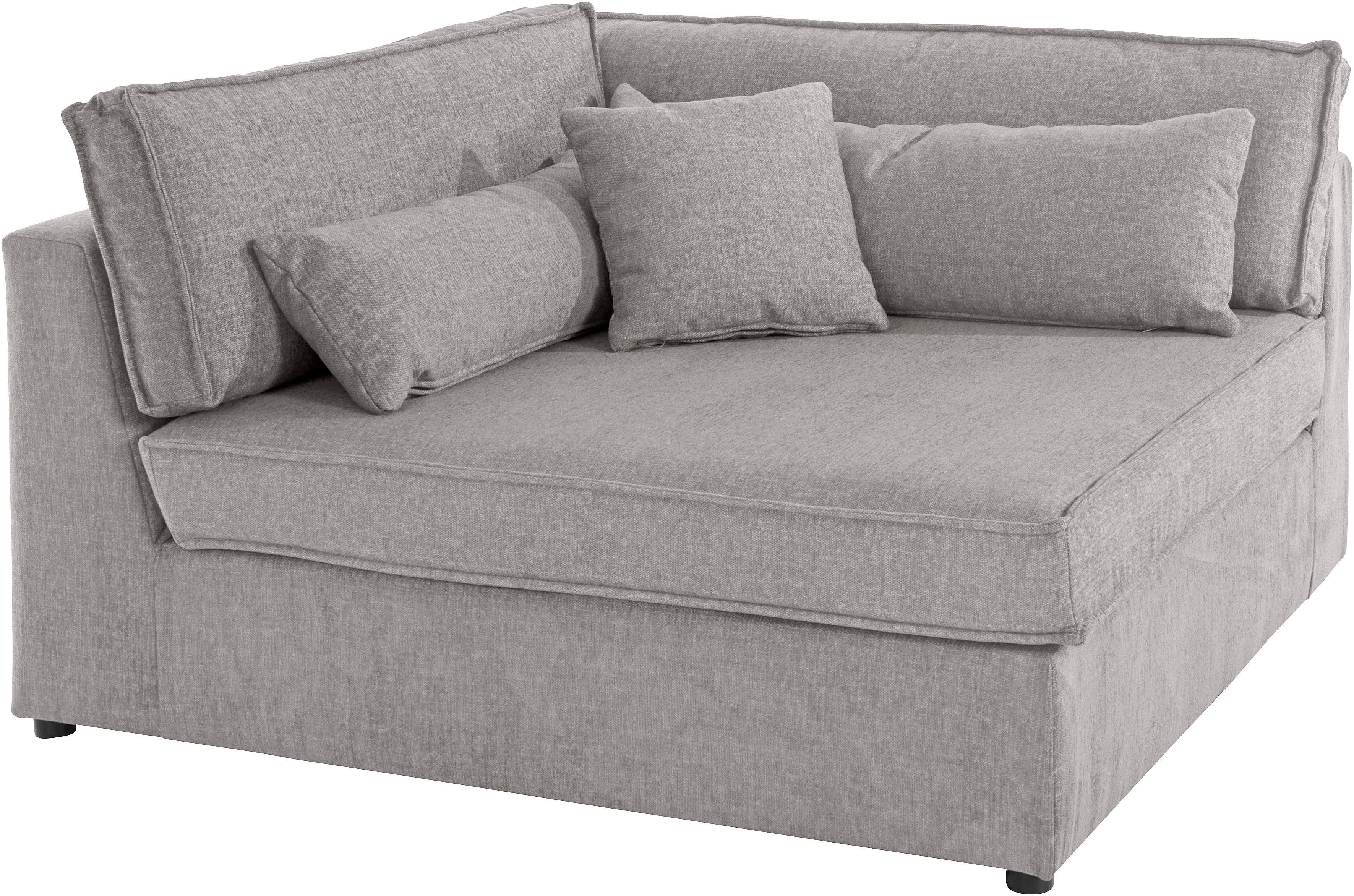RAUM.ID Bank-hoekelement Enid Deel van een modulaire bank, stevig zitcomfort, ook in breedribcord