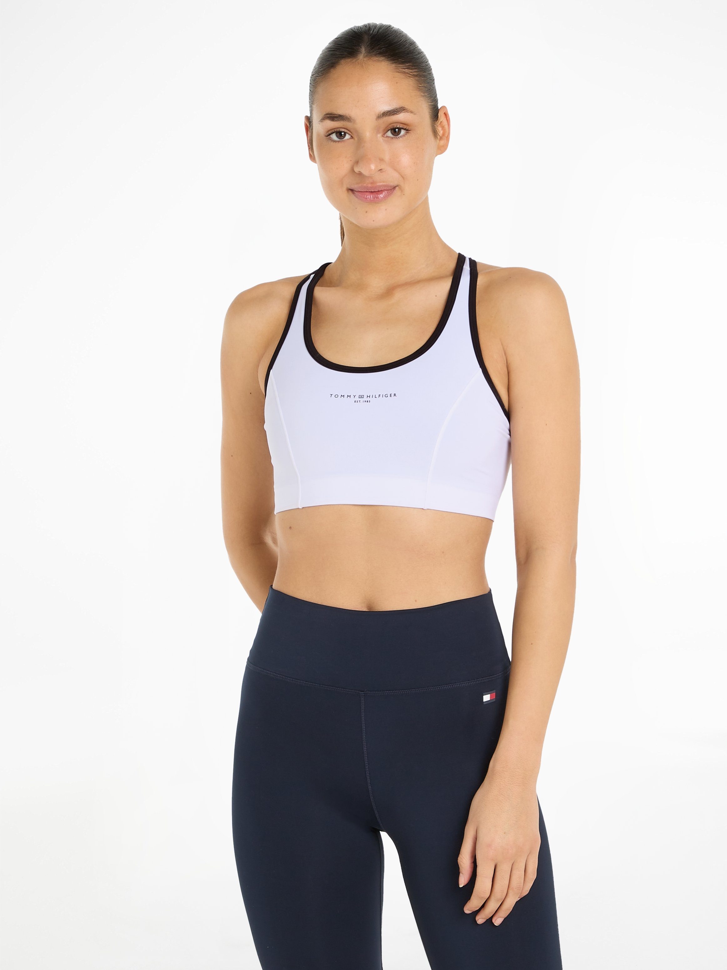 TOMMY SPORT Sportbustier ESSENTIALS MINI CORP MID INT BRA met bandjes voor gemiddelde ondersteuning racerback