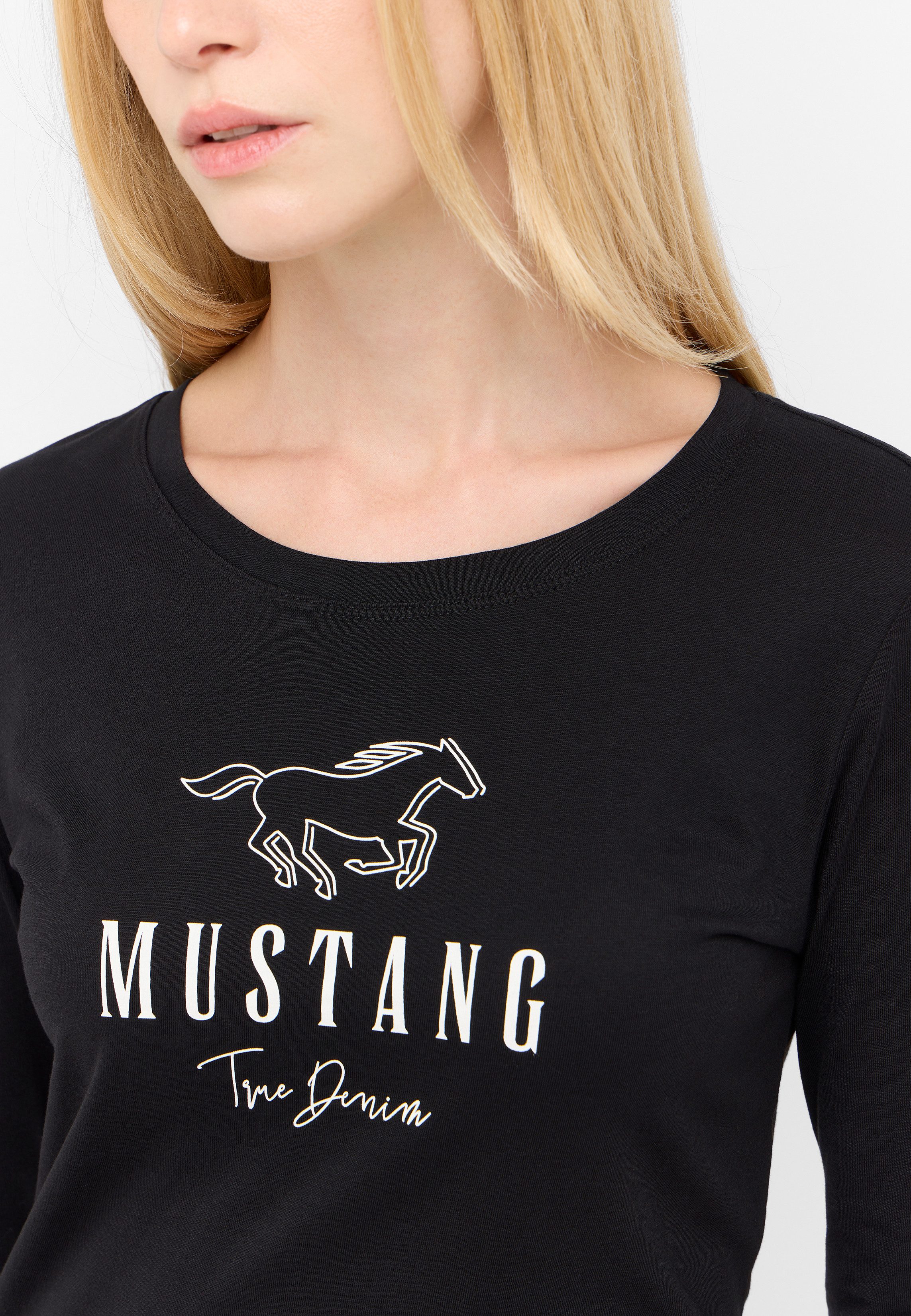 Mustang Shirt met lange mouwen Slim fit