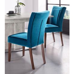 premium collection by home affaire stoel zena (set, 2 stuks) blauw