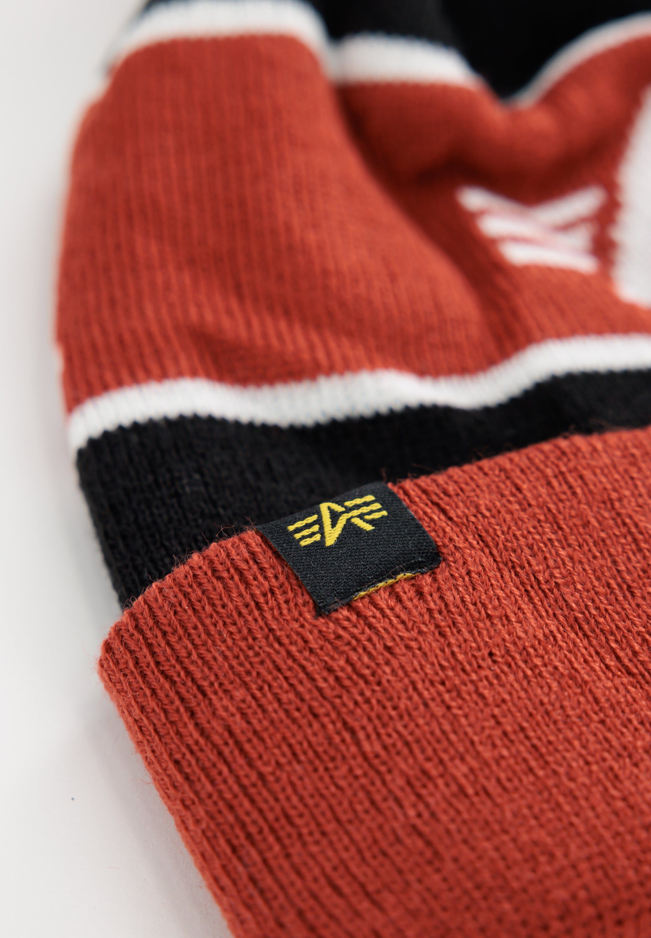 Alpha Industries Skimuts Accessoires Headwear Block Bobble Beanie