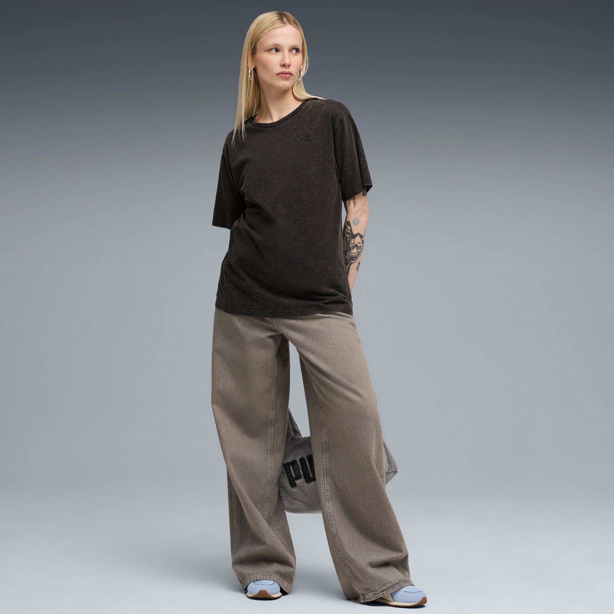 PUMA T-shirt ESS ELEVATED RELAXED WASH TEE