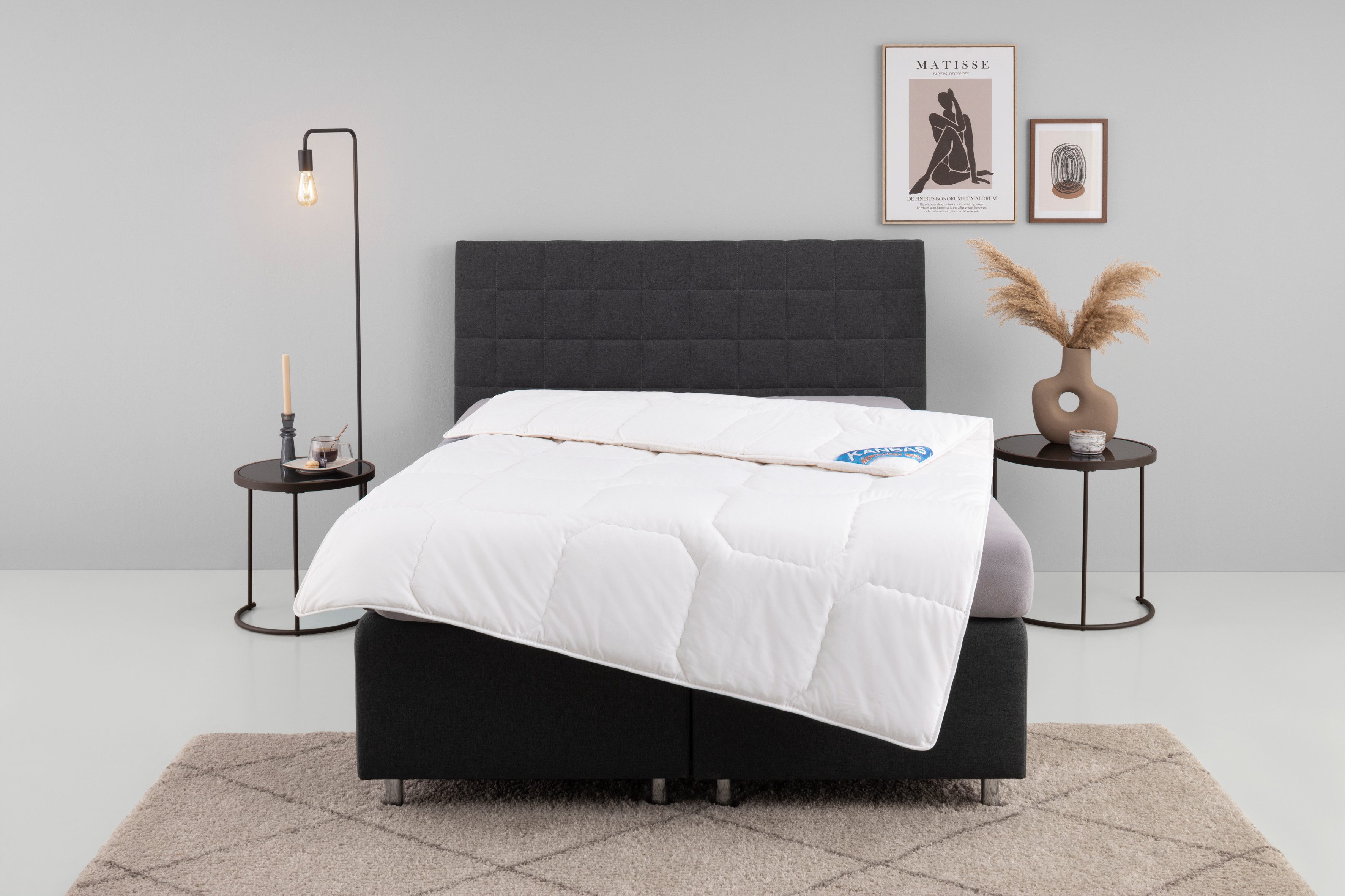 f.a.n. Frankenstolz Katoenen dekbed Kansas, dekbedden voor zomer en winter, dekbed 135 x 200 cm, 155 x 200 cm en andere maten, Made in Germany