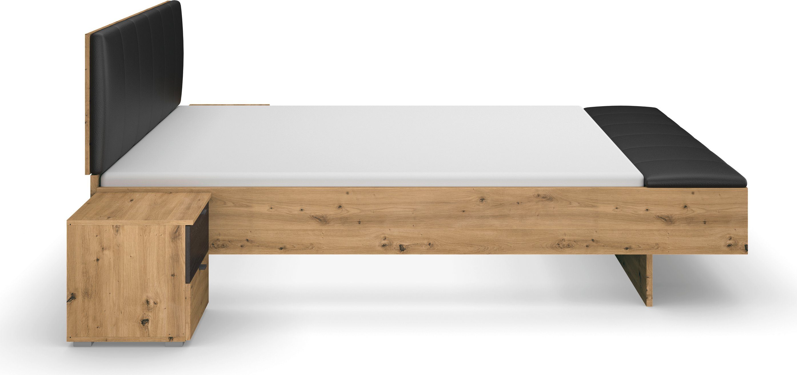 rauch Ledikant Bed Tweepersoons Futonbed APOLLON Nachttafel paar met elk 2 lades MADE IN GERMANY (set, 3-delig)