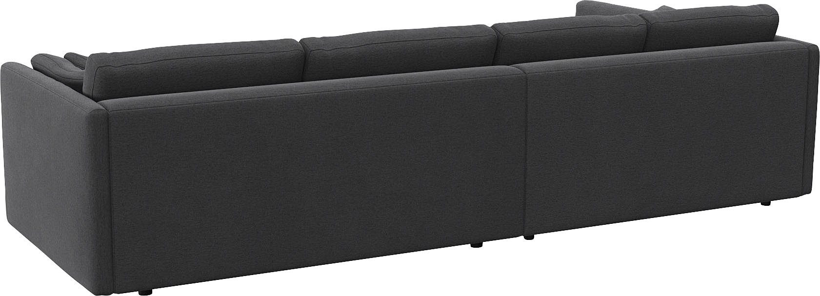 FLEXLUX Hoekbank Lovane Zacht en zeer comfortabel, grote zitdiepte op koudschuim, inclusief sierkussen