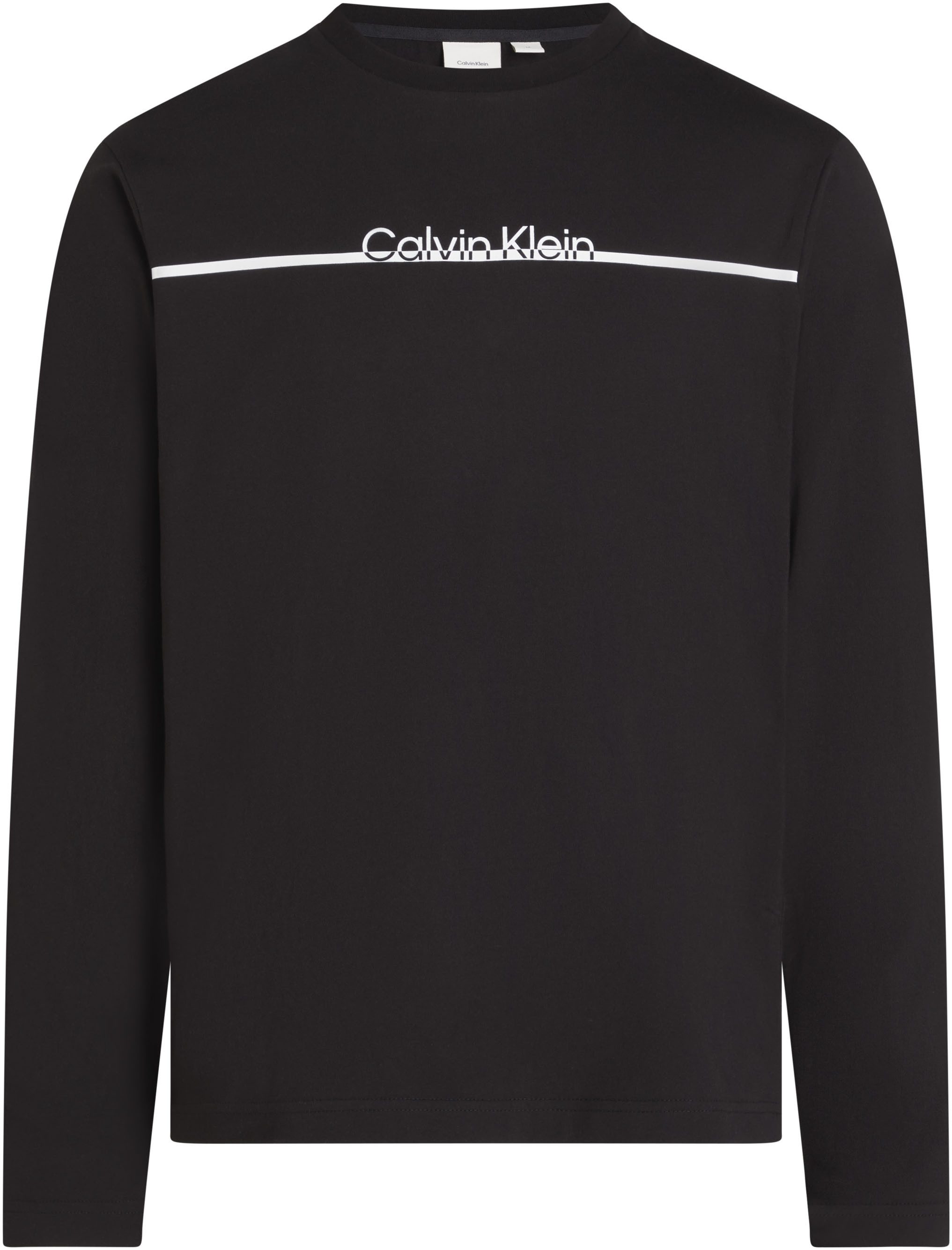 Calvin Klein Shirt met ronde hals SPLIT LINE LOGO LS T-SHIRT