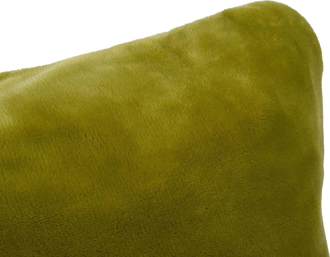 Gözze Sierkussen Premium Cashmere-Feeling kussen passend bij de premium deken met kasjmiertouch, kussenovertrek met vulling (1 stuk)