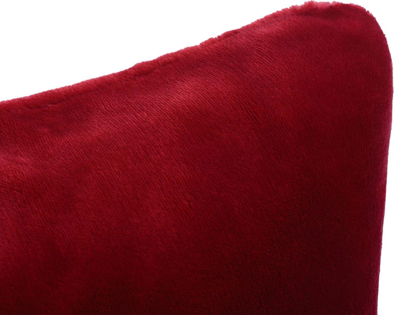 Gözze Sierkussen Premium Cashmere-Feeling kussen passend bij de premium deken met kasjmiertouch, kussenovertrek met vulling (1 stuk)