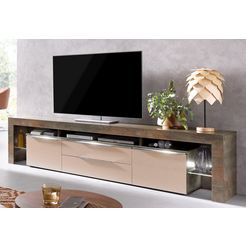 borchardt moebel tv-meubel lima breedte 220 cm bruin