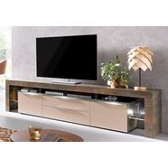 borchardt moebel tv-meubel lima breedte 220 cm bruin