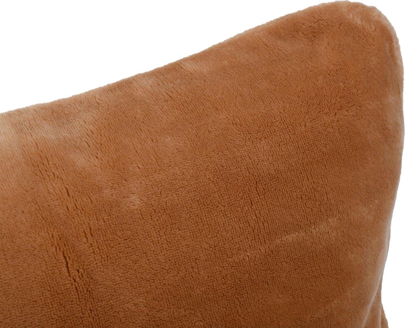 Gözze Sierkussen Premium Cashmere-Feeling kussen passend bij de premium deken met kasjmiertouch, kussenovertrek met vulling (1 stuk)