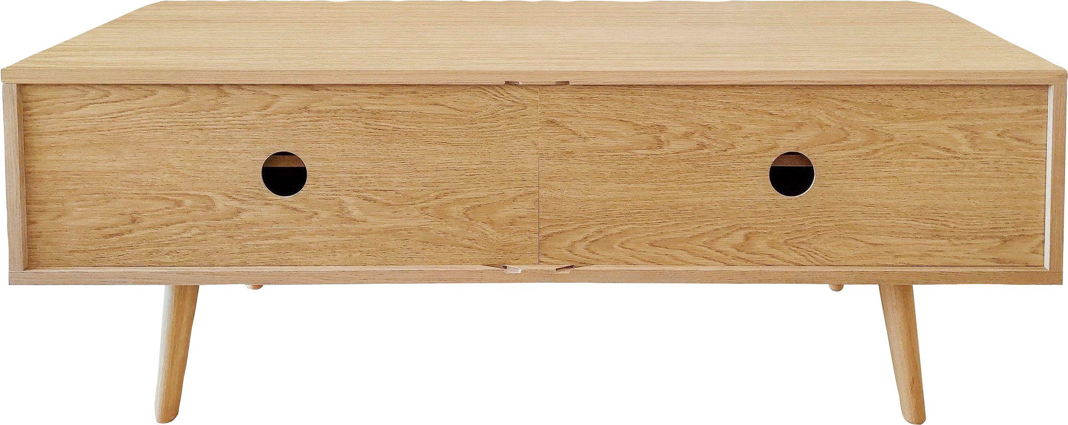 Woodman Tv-meubel Rove bijzonder design, in twee breedtes, met eikenfineer