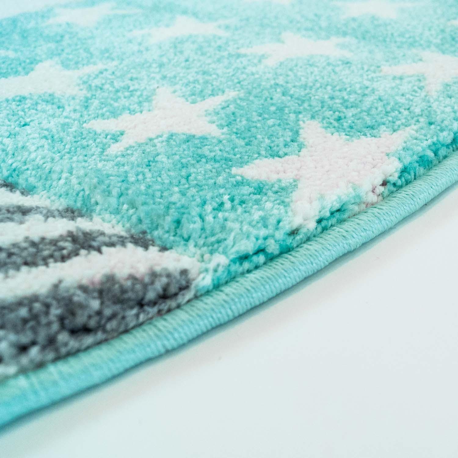 Carpet City Kindervloerkleed Bueno Kids 1451 Speelkleed, sterren, 3D-effect, zachte pool, gemakkelijk in onderhoud