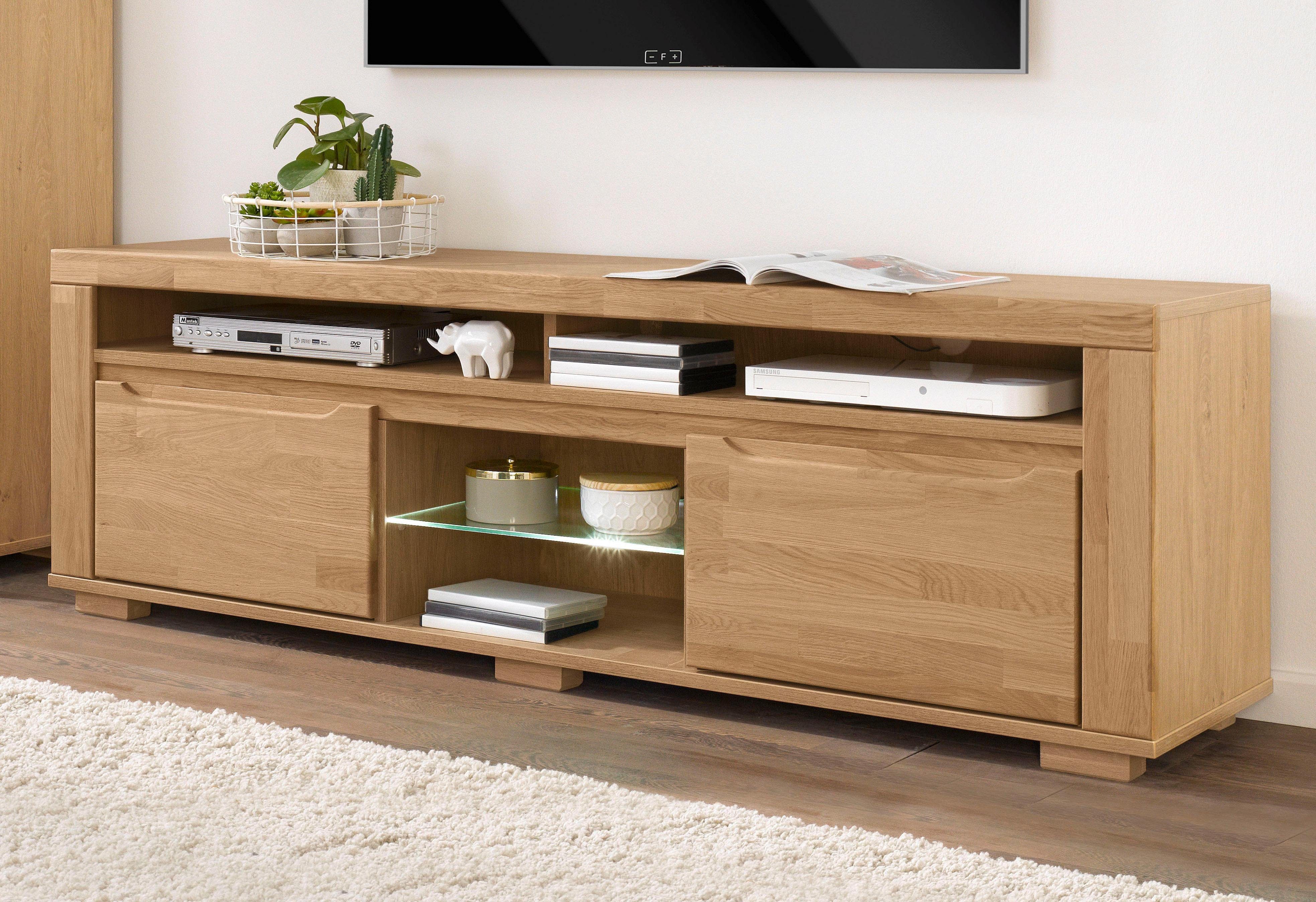 Home affaire Tv-meubel Denis Breedte 160 cm lowboards bruin