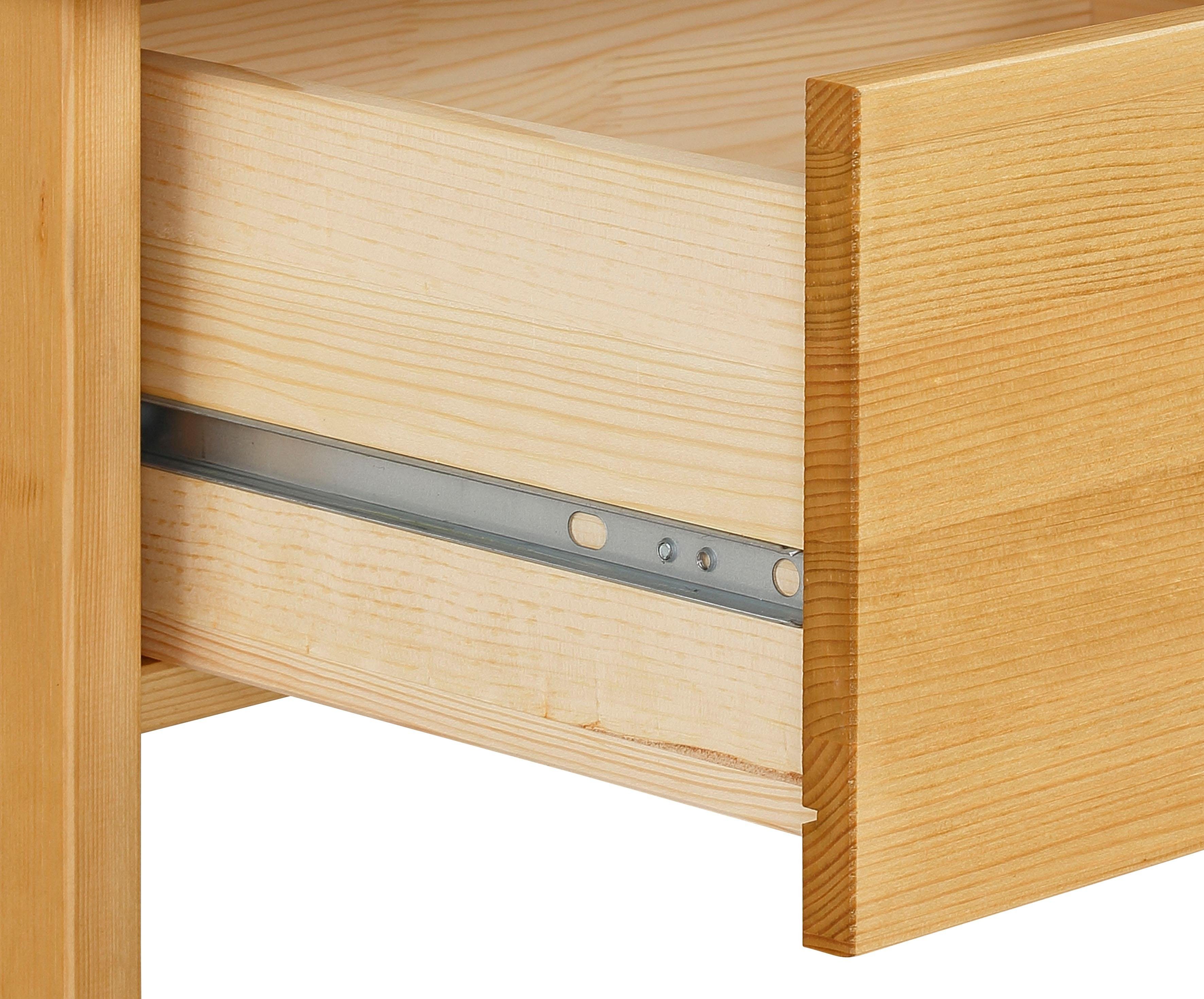 Home affaire Tv-meubel Ixo Breedte 148 cm, met 3 lades, van massief grenen, FSC®