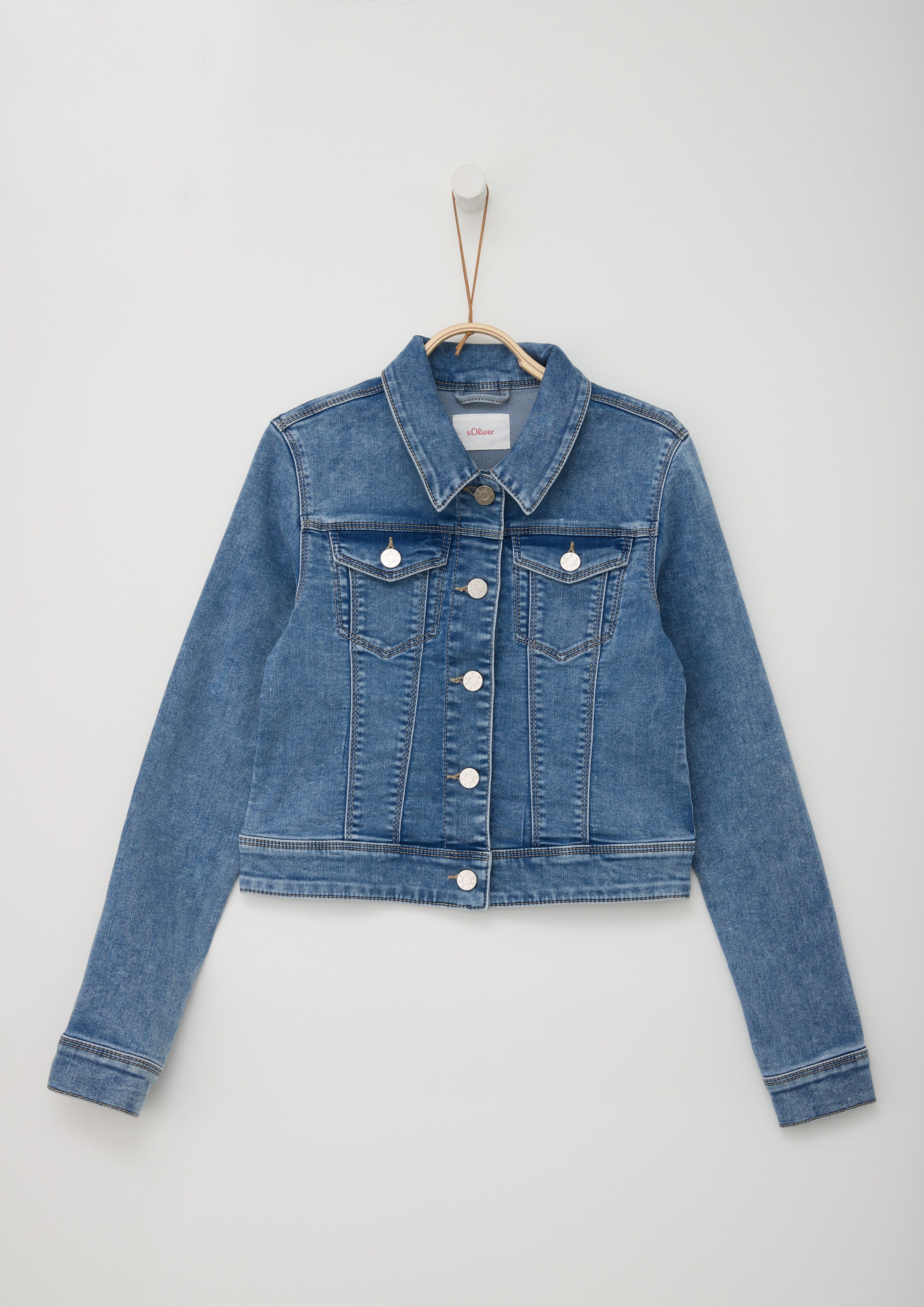 s.Oliver RED LABEL Junior Jeansjack met zakken