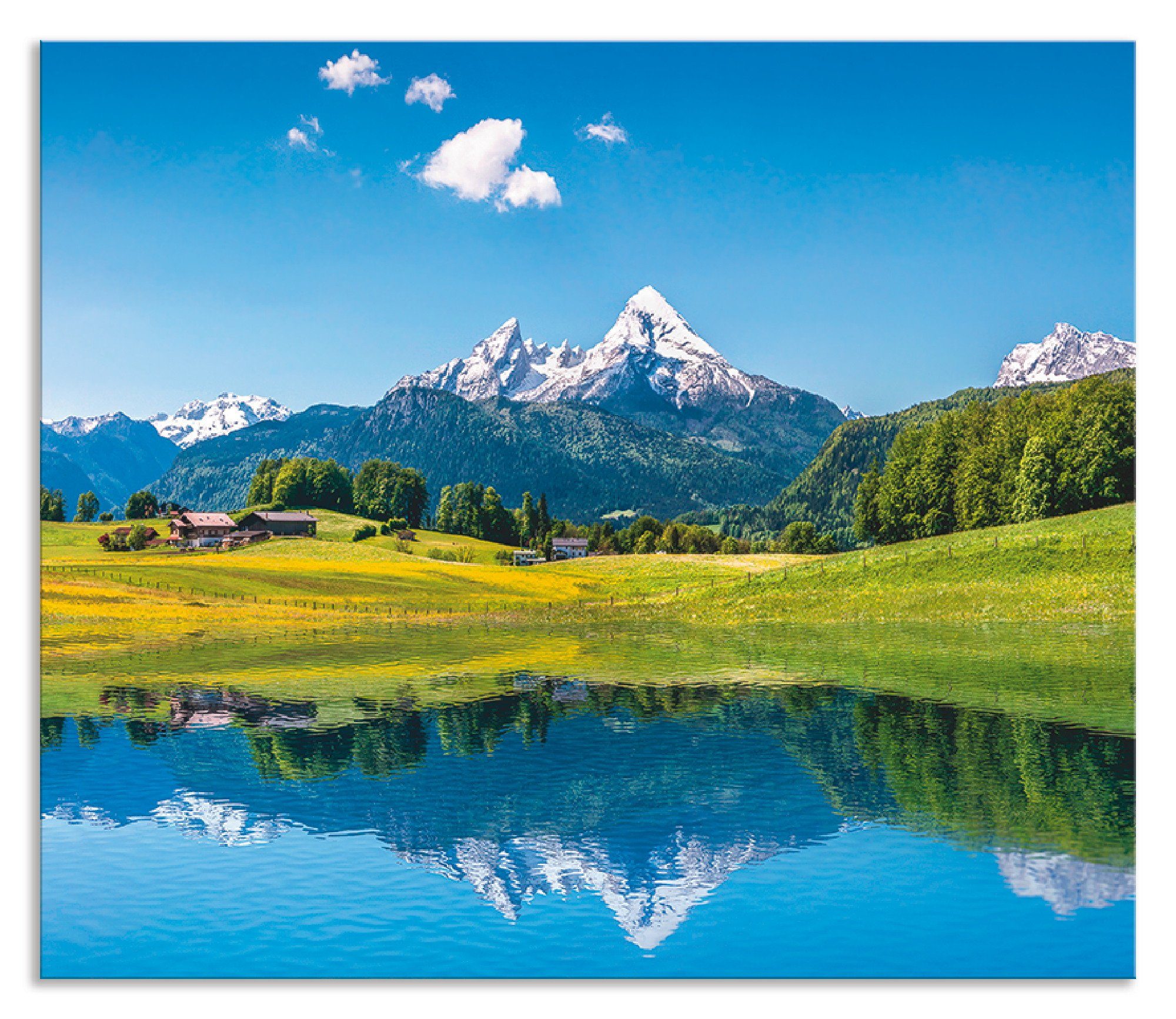 Artland Keukenwand Landschap in de Alpen zelfklevend in vele maten - spatscherm keuken achter kookplaat en spoelbak als wandbescherming tegen vet, water en vuil - achterwand, wandb