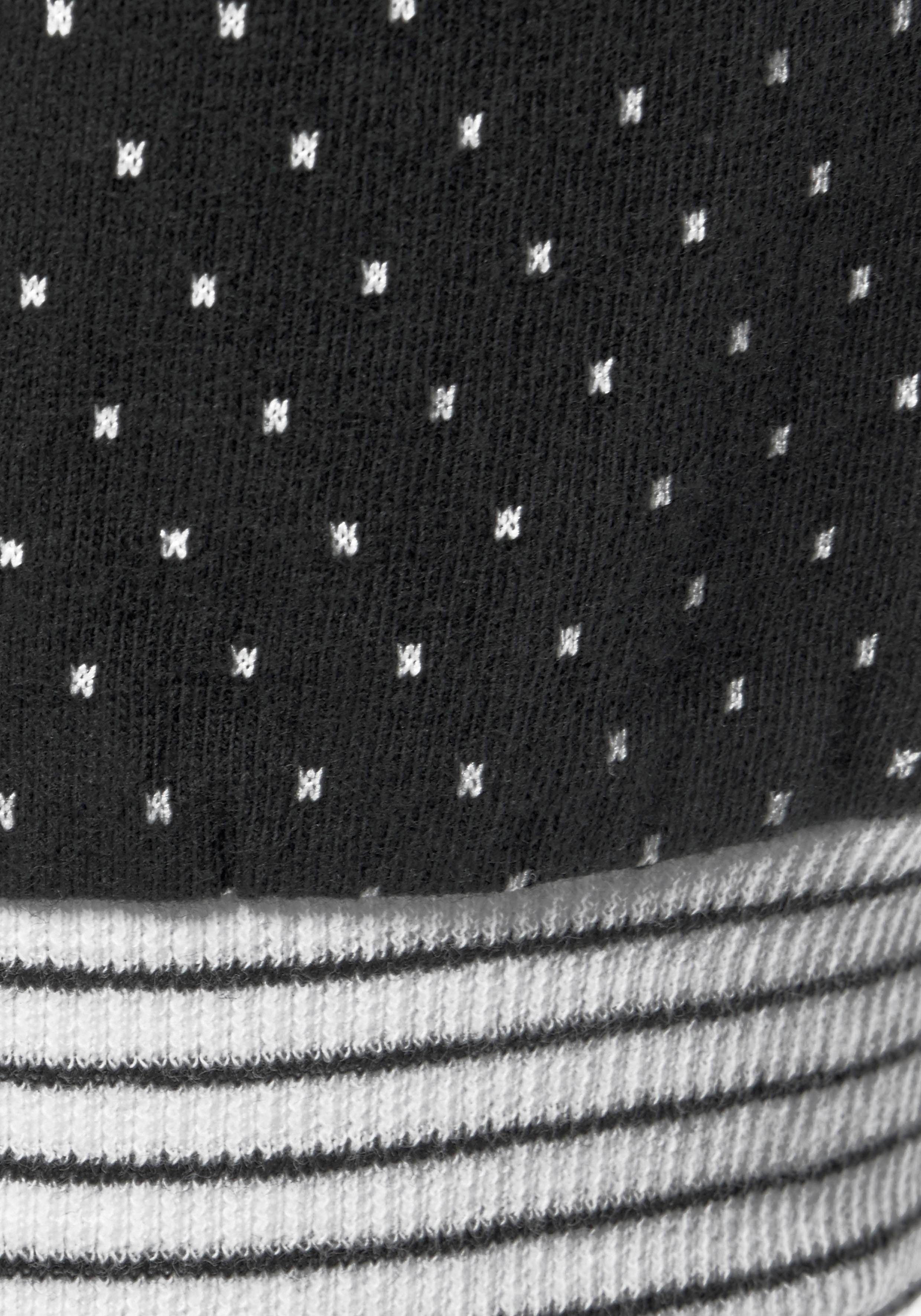 Vivance Dreams Capripyjama met stippen- en streepdessin (2-delig, 1 stuk)