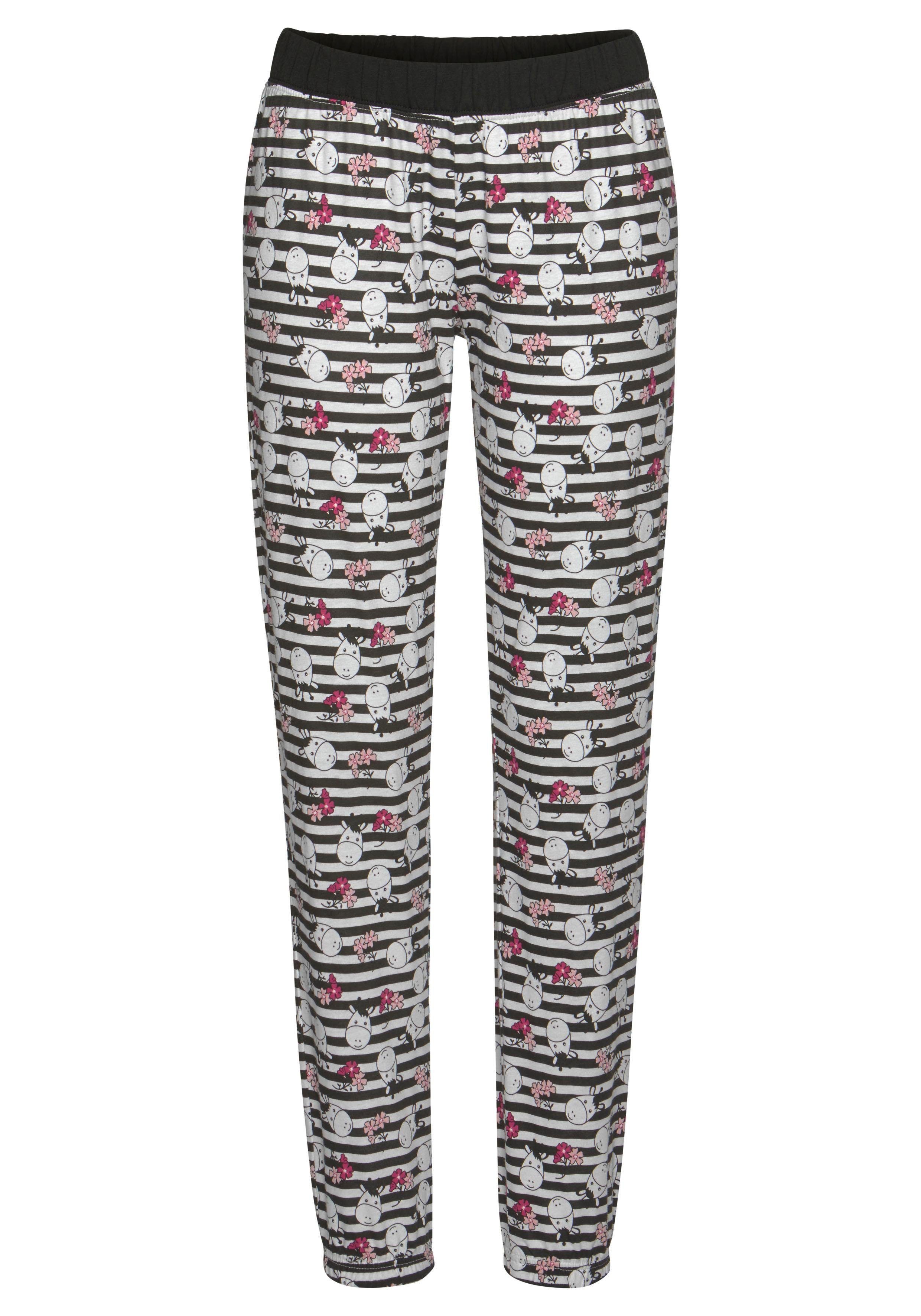 Vivance Dreams Pyjama met speels animal-dessin (4-delig, Set van 2)