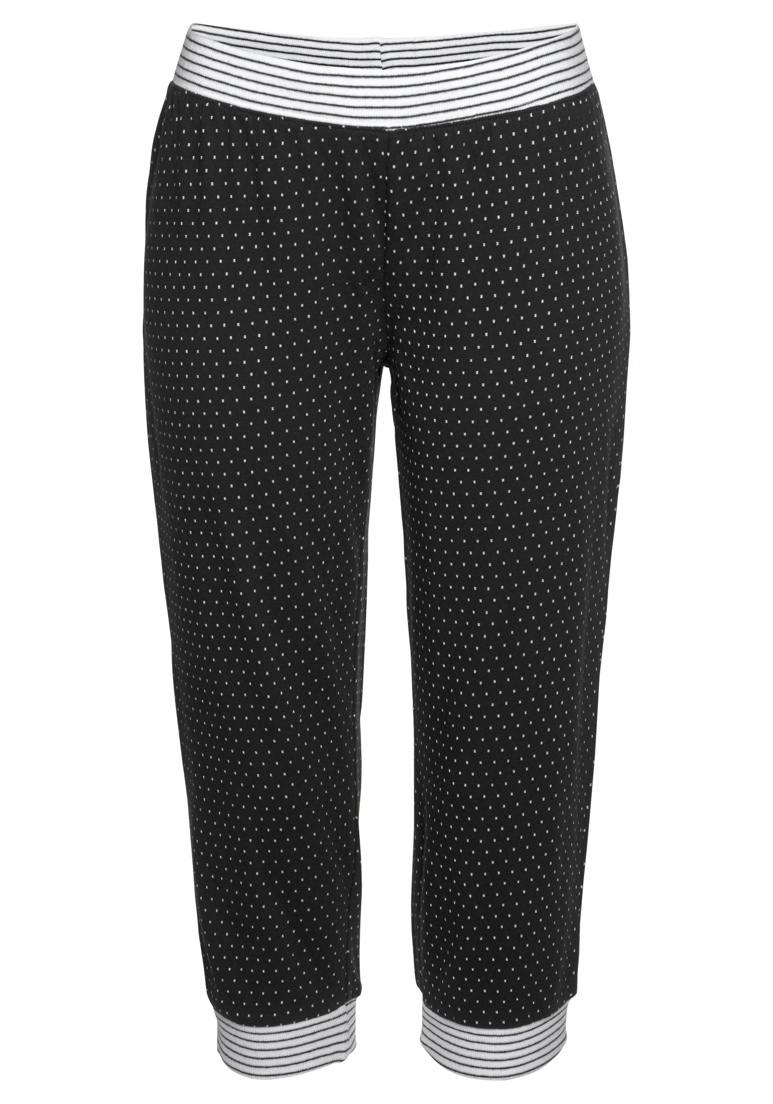 Vivance Dreams Capripyjama met stippen- en streepdessin (2-delig, 1 stuk)