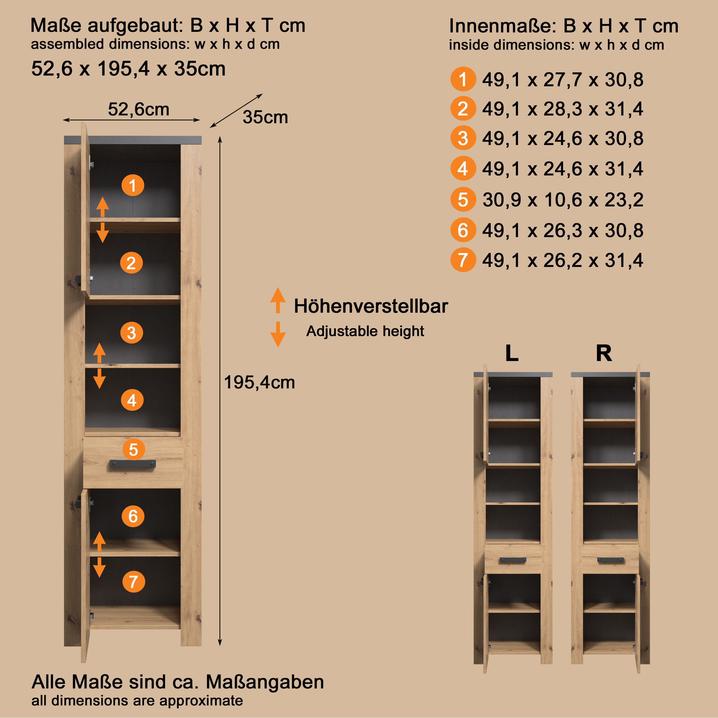 welltime Hoge kast Ambres (1 stuk)