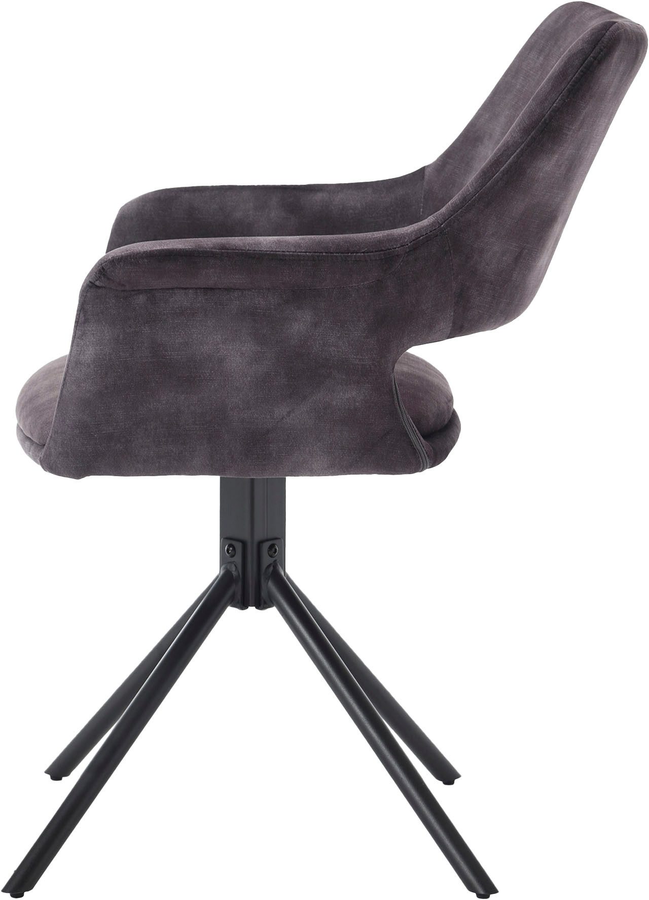 byLIVING Eetkamerstoel Eleonore 2-delige set draaisstoel met comfortabele bekleding in verschillende stoffen (set, 2 stuks)