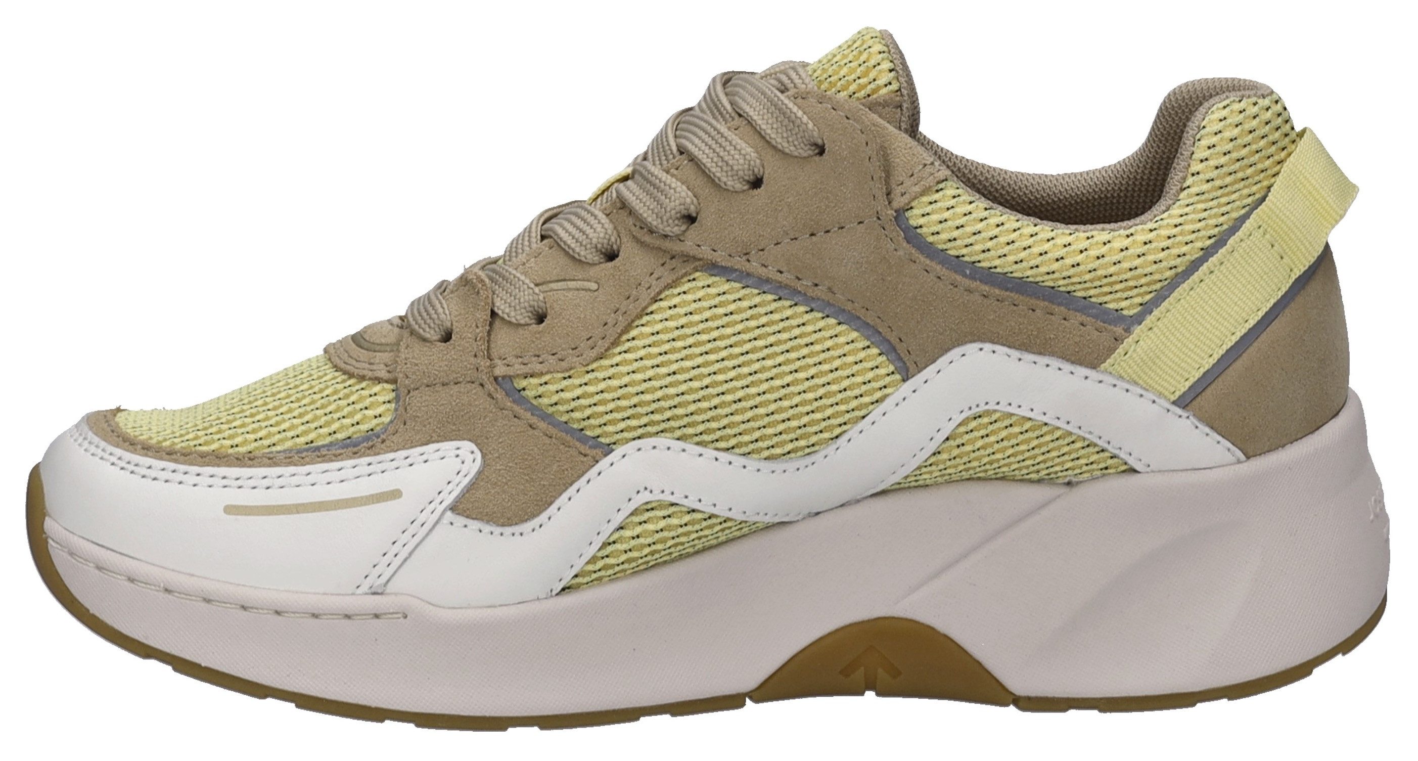 Josef Seibel Sneakers met sleehak Lissi 13 , sportschoen, vrijetijdsschoen, veterschoen met plateau en sleehak