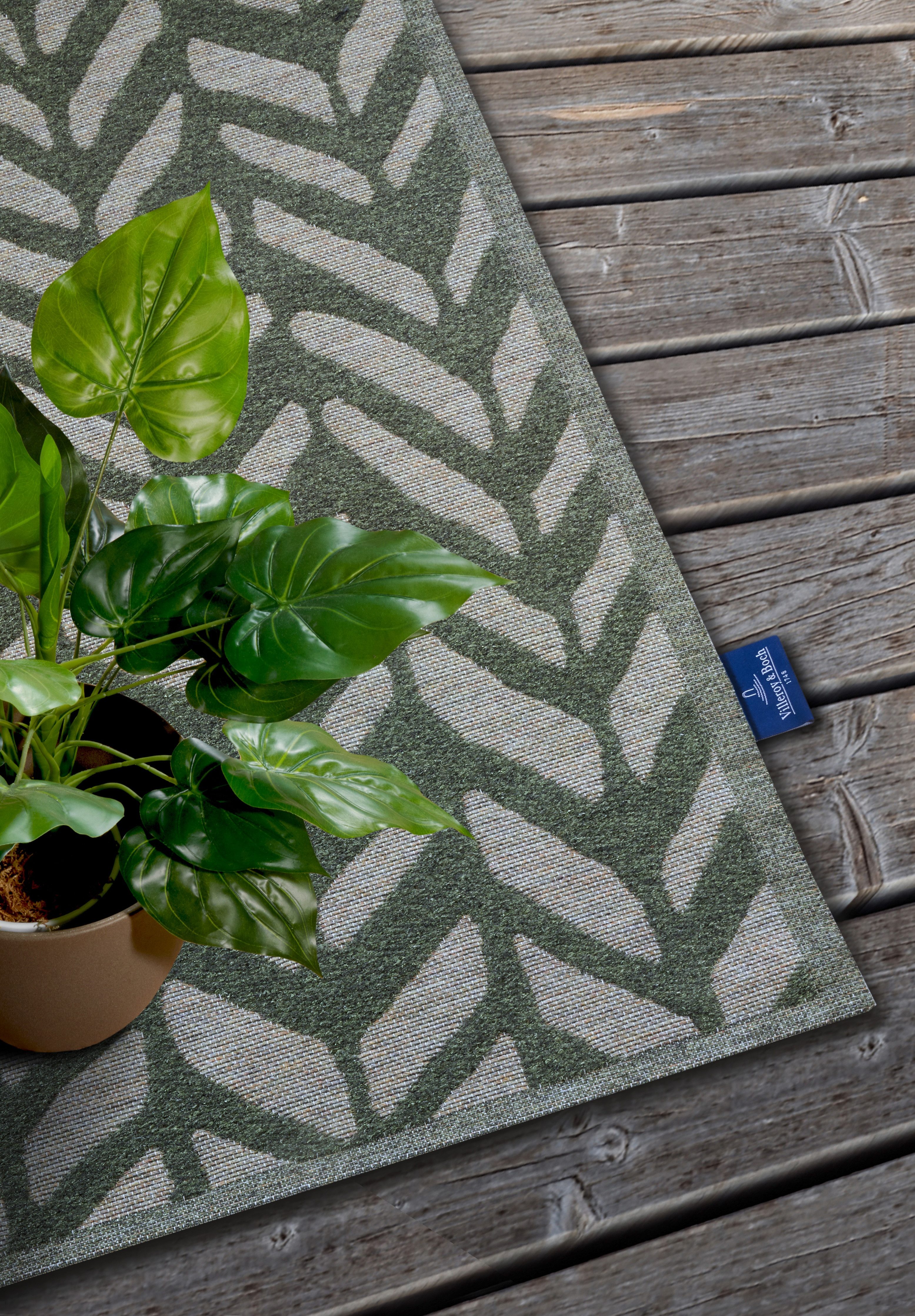 Villeroy & Boch Outdoorkleed Georgette In-& Outdoor, Vlakweefsel, weerbestendig, Terras, Balkon, modern, Trend
