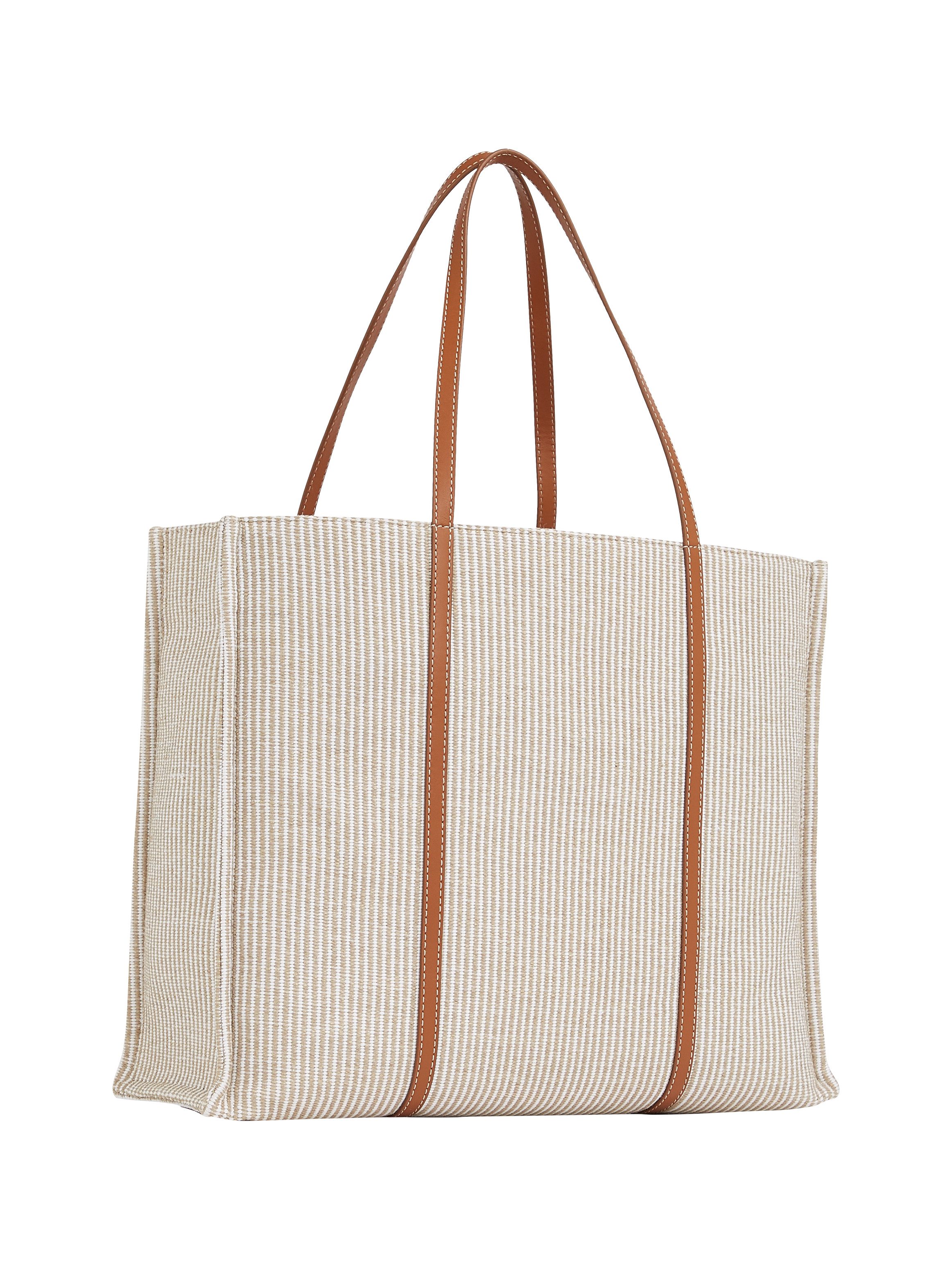 Tommy Hilfiger Draagtas TH PREMIUM BEACH LE TOTE , dames handtas, shopper, schoudertas met strepen
