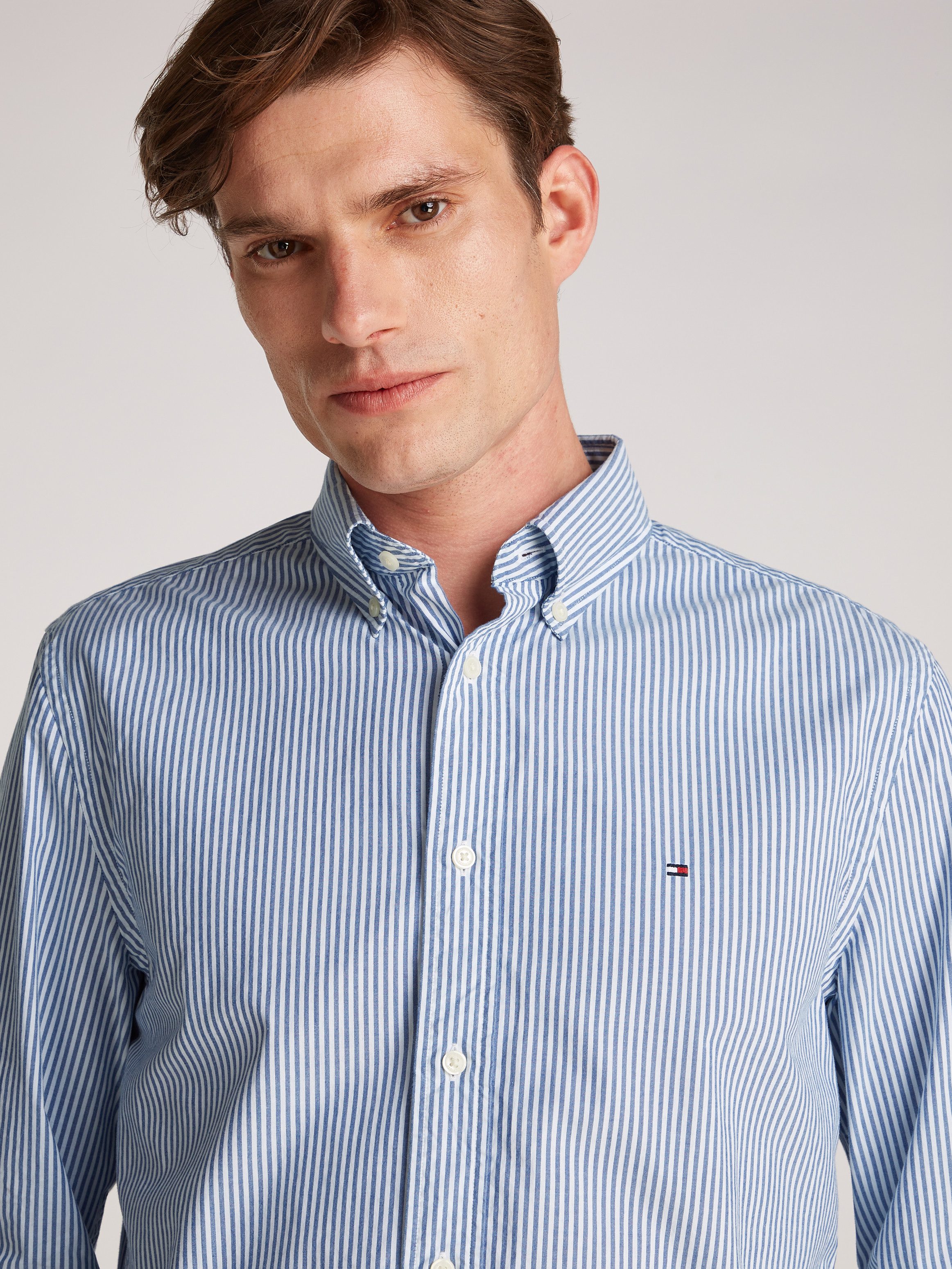 Tommy Hilfiger Overhemd met lange mouwen FLEX POPLIN CLASSIC STP RF SHIRT