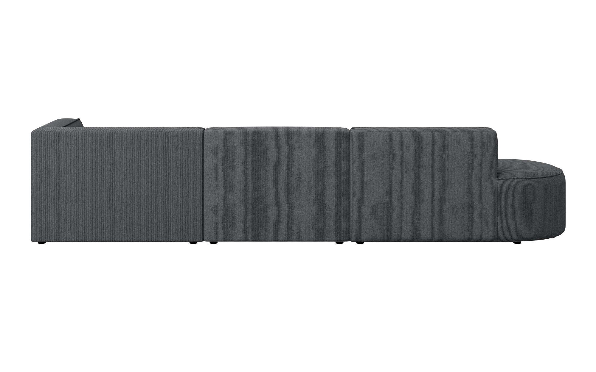 andas Hoekbank EIVIND designerbank met ottomane rechts/links, B/D/H: 343/159/72 cm