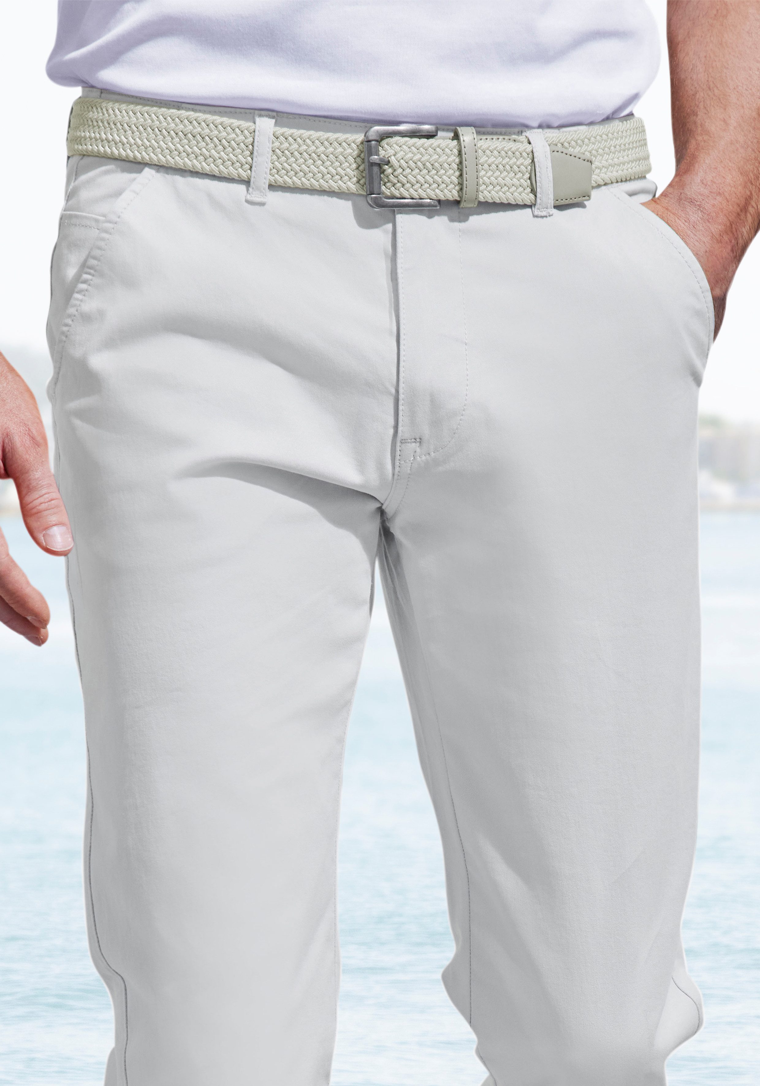 John Devin Chino Regular fit elastische katoenkwaliteit