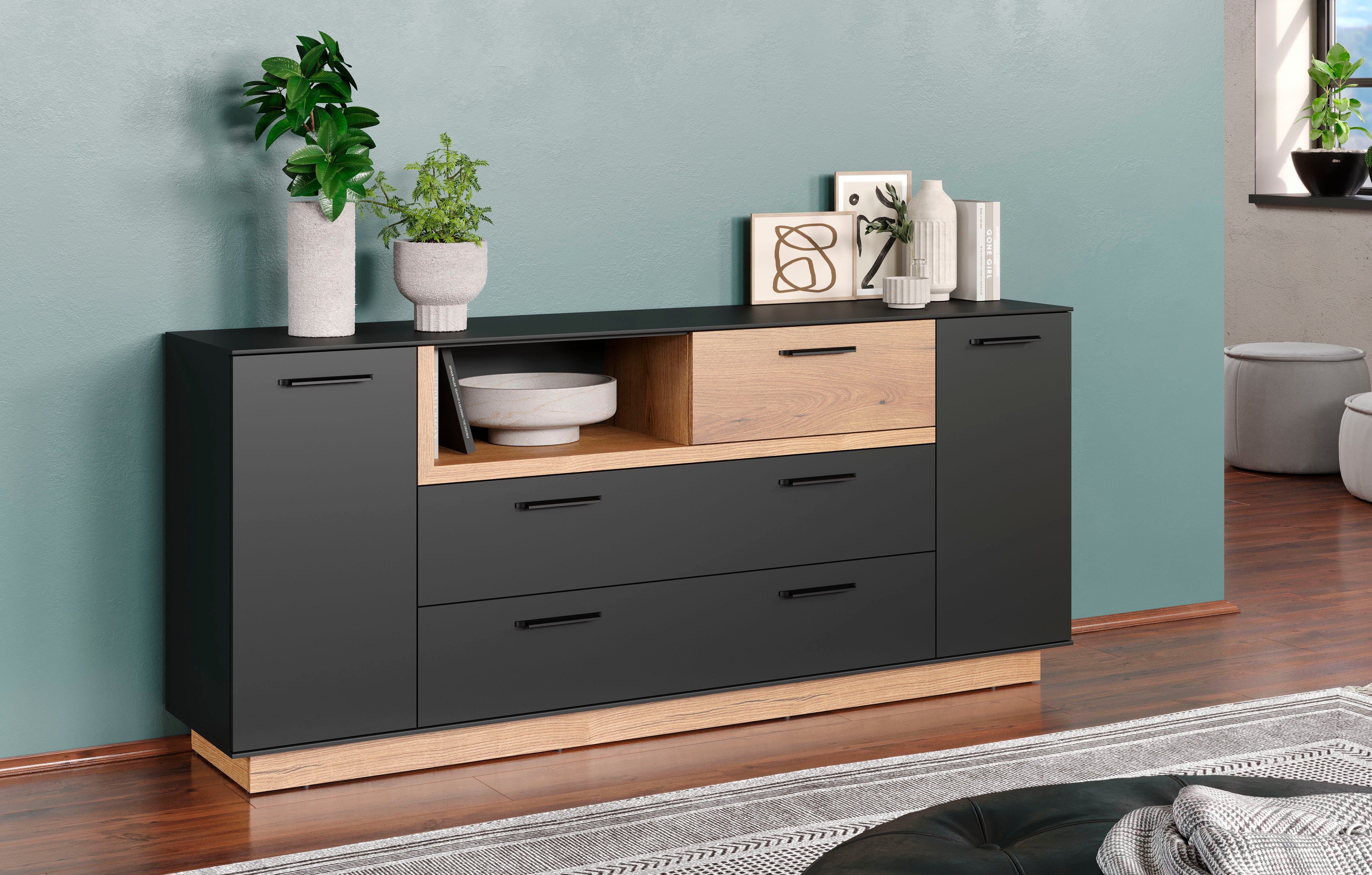 INOSIGN Dressoir Premont Commode, breedte 187 cm, met veel opbergruimte (1 stuk)