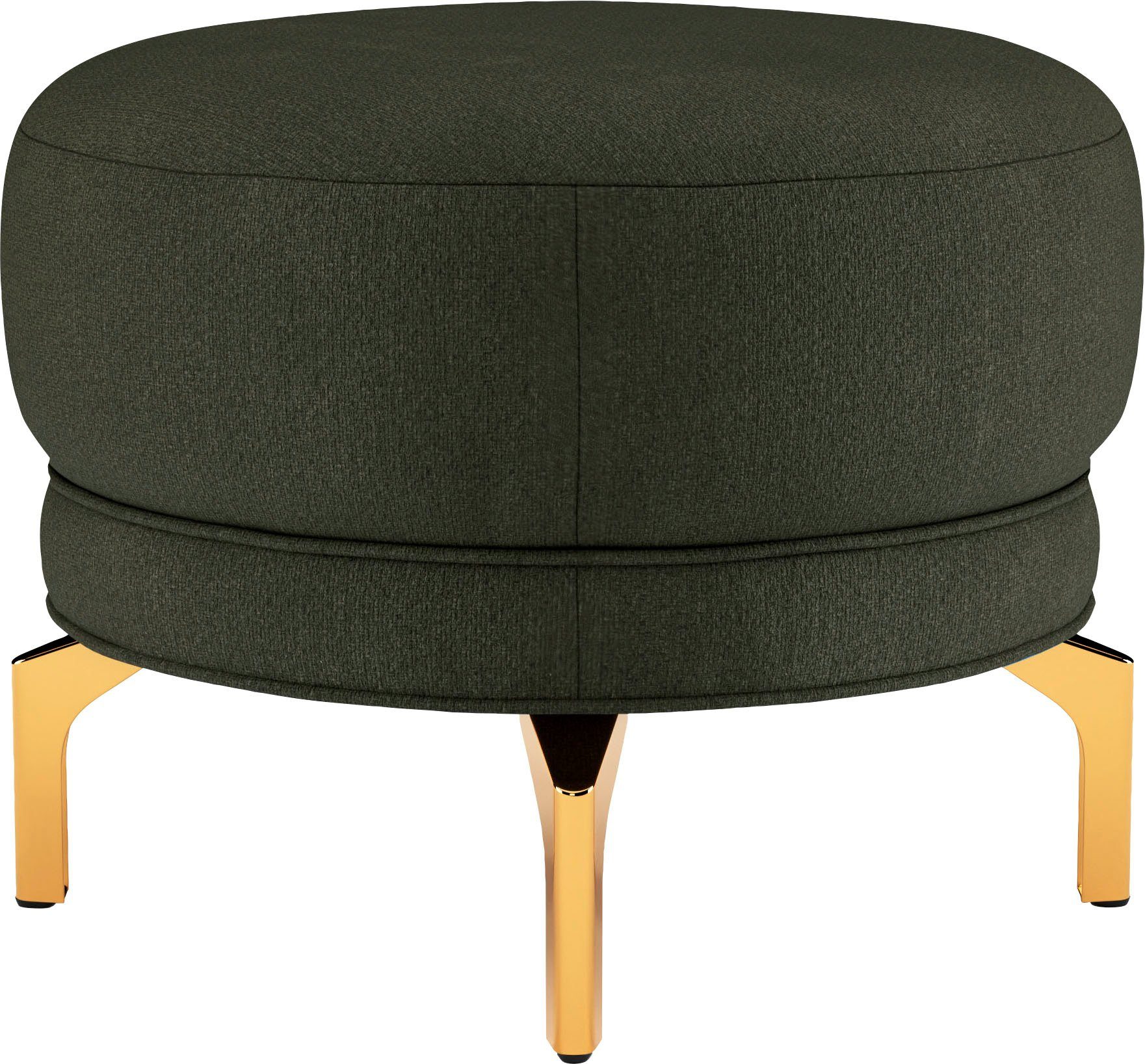 sit&more Hocker Orient 3 goudkleurige metalen poten