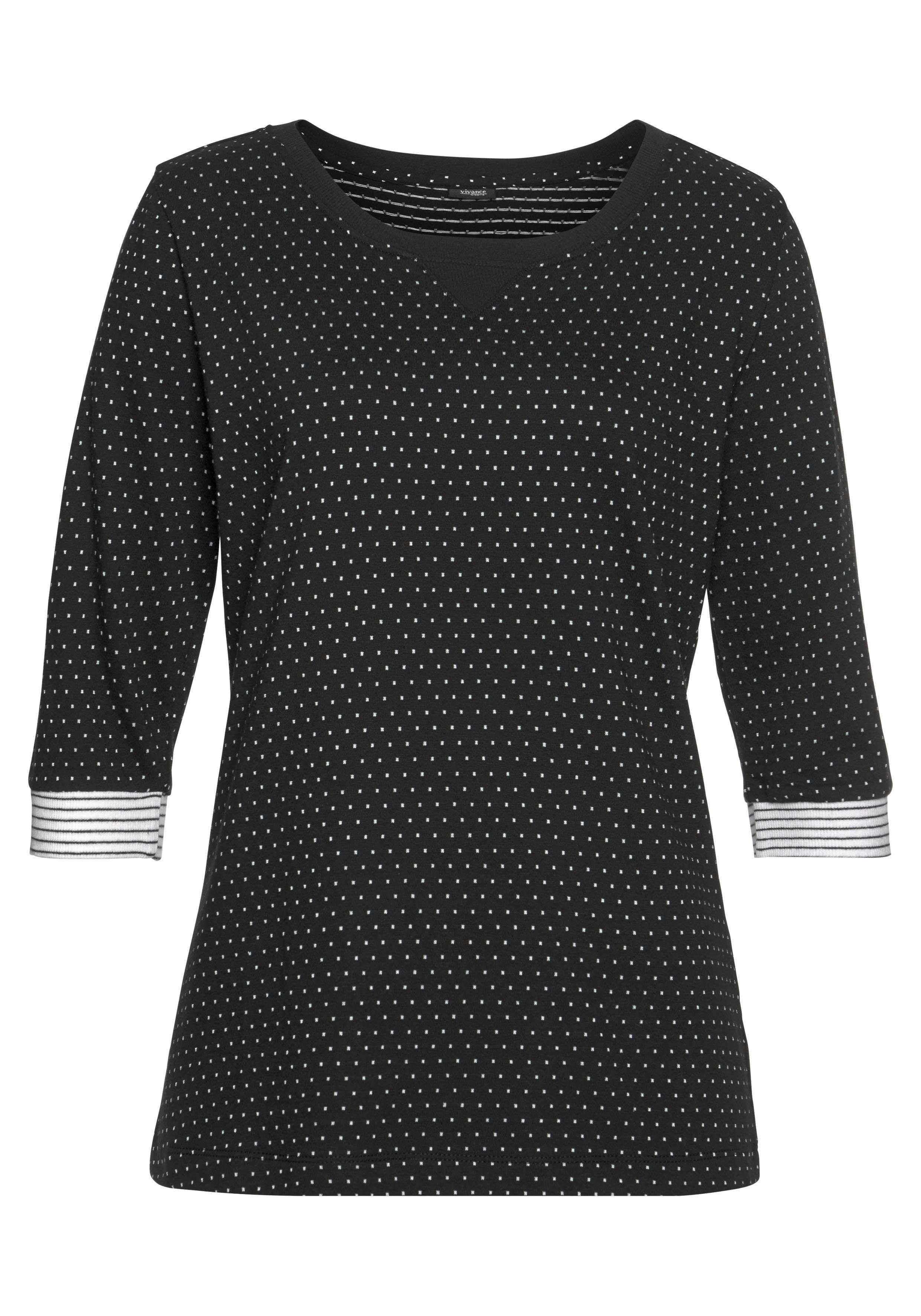 Vivance Dreams Capripyjama met stippen- en streepdessin (2-delig, 1 stuk)