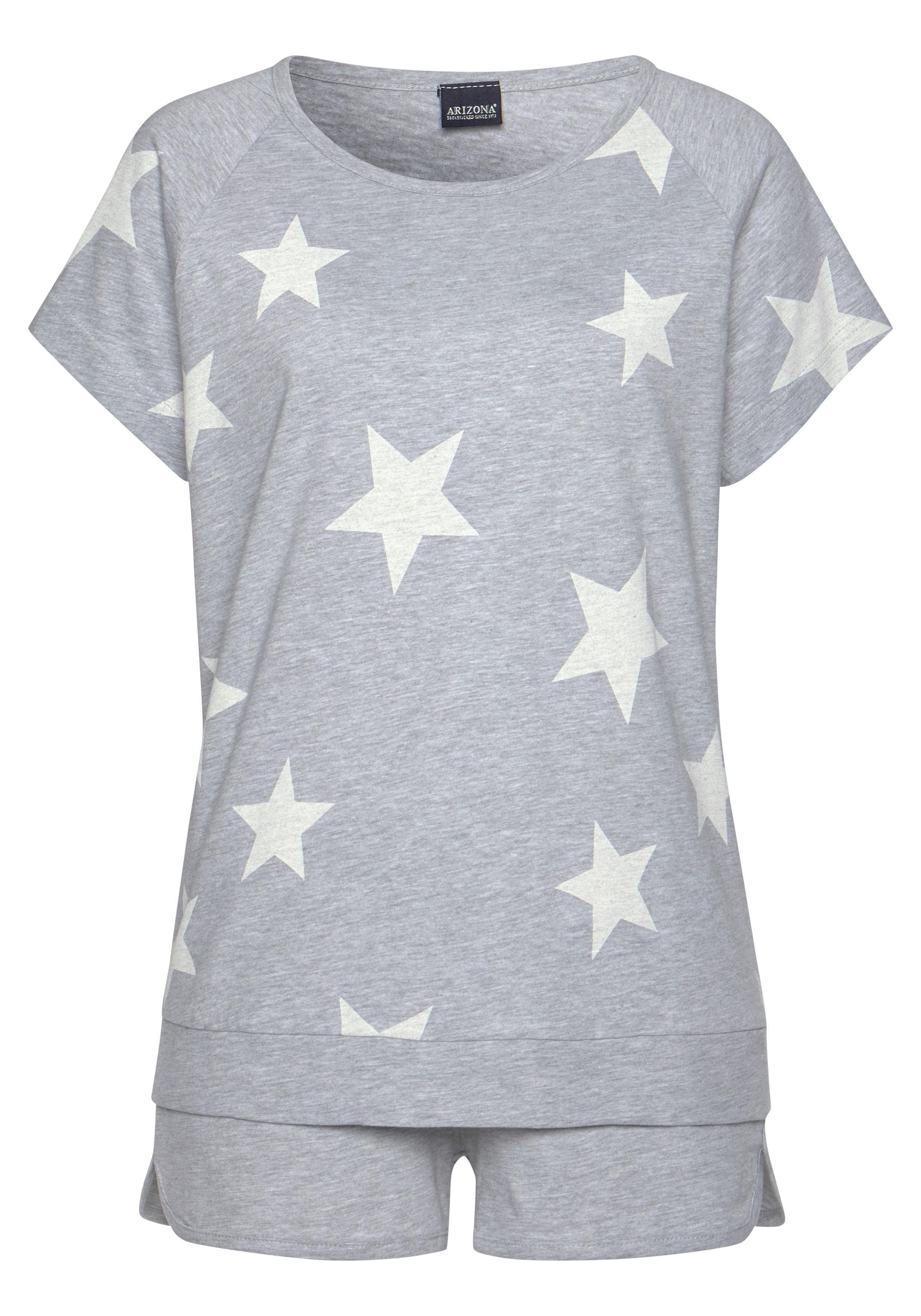 Arizona Shortama in gemêleerde look (4-delig, Set van 2)
