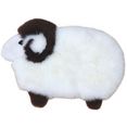 heitmann felle vachtvloerkleed sheep vloerkleed voor de kinderkamer, motief schaap, echte lamsvacht, kinderkamer wit